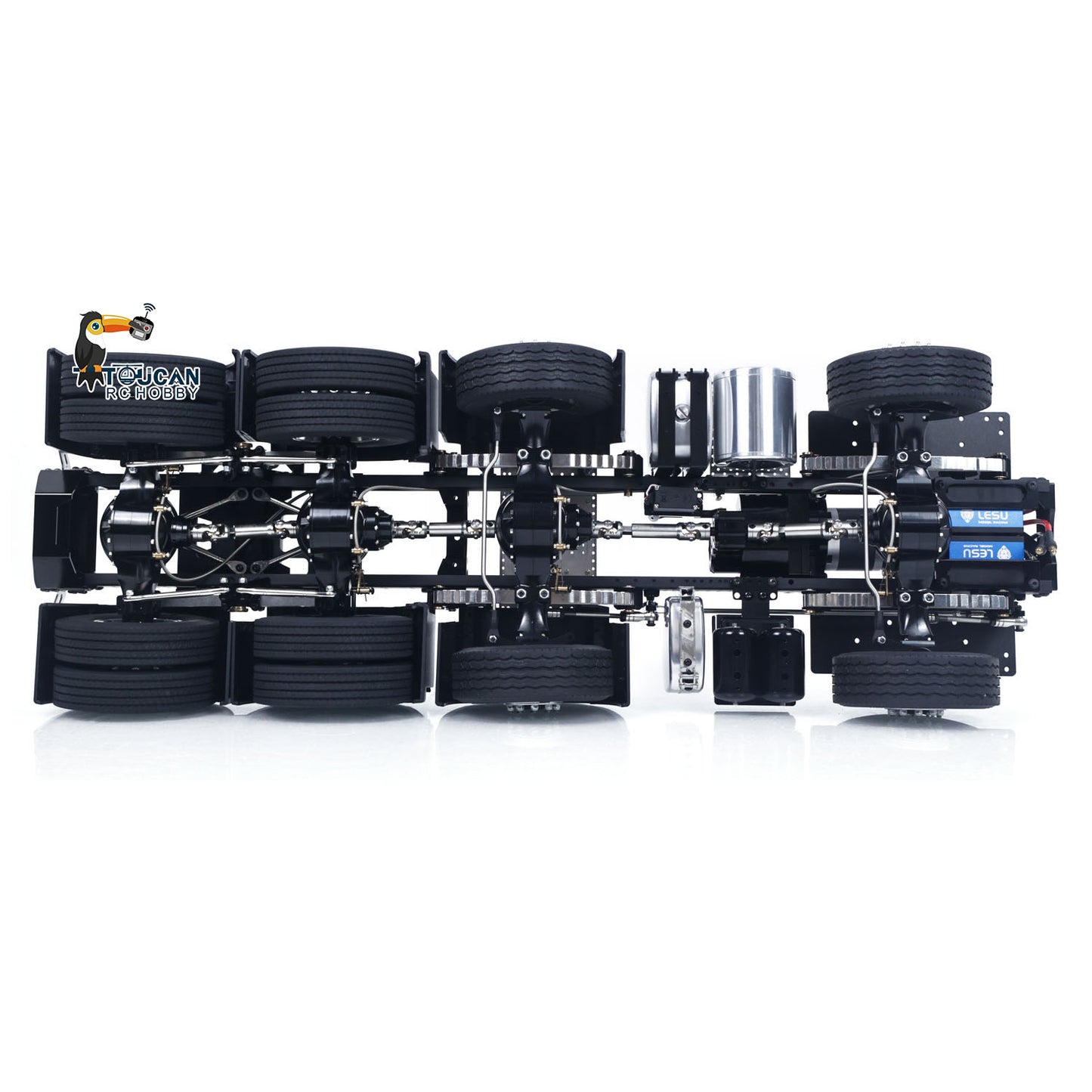 LESU 1/14 8*8 Metal Heavy-duty Chassis Radio Controlled R620 Servos Gearbox Motor SAVOX DIY Tractor Truck Cars Hobby Model Motor Servo