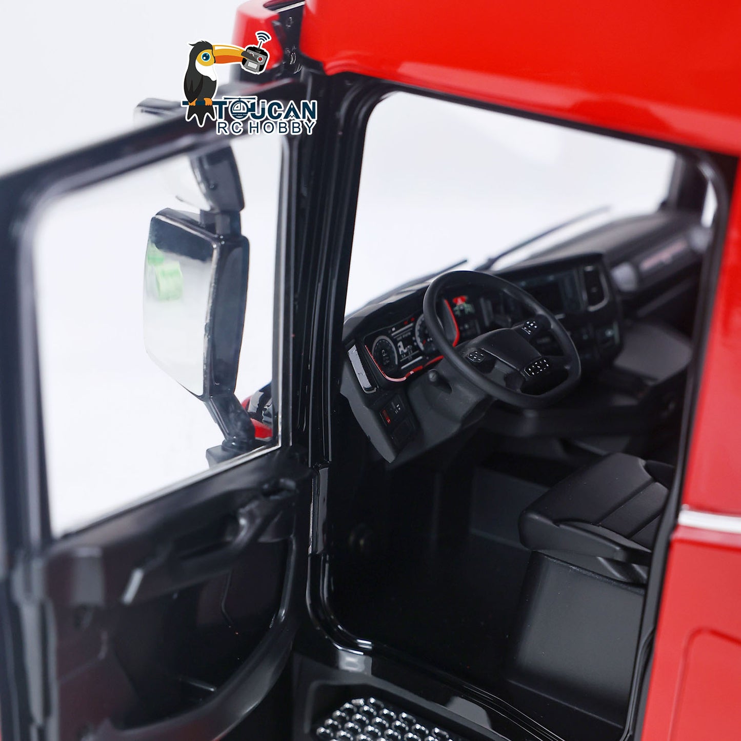 1/14 Remote Control Tractor Truck 7-way Valves Hydraulic Crane 6x6 RC Lorry Car 3Speed Gearbox Axle Locks Light Sound System