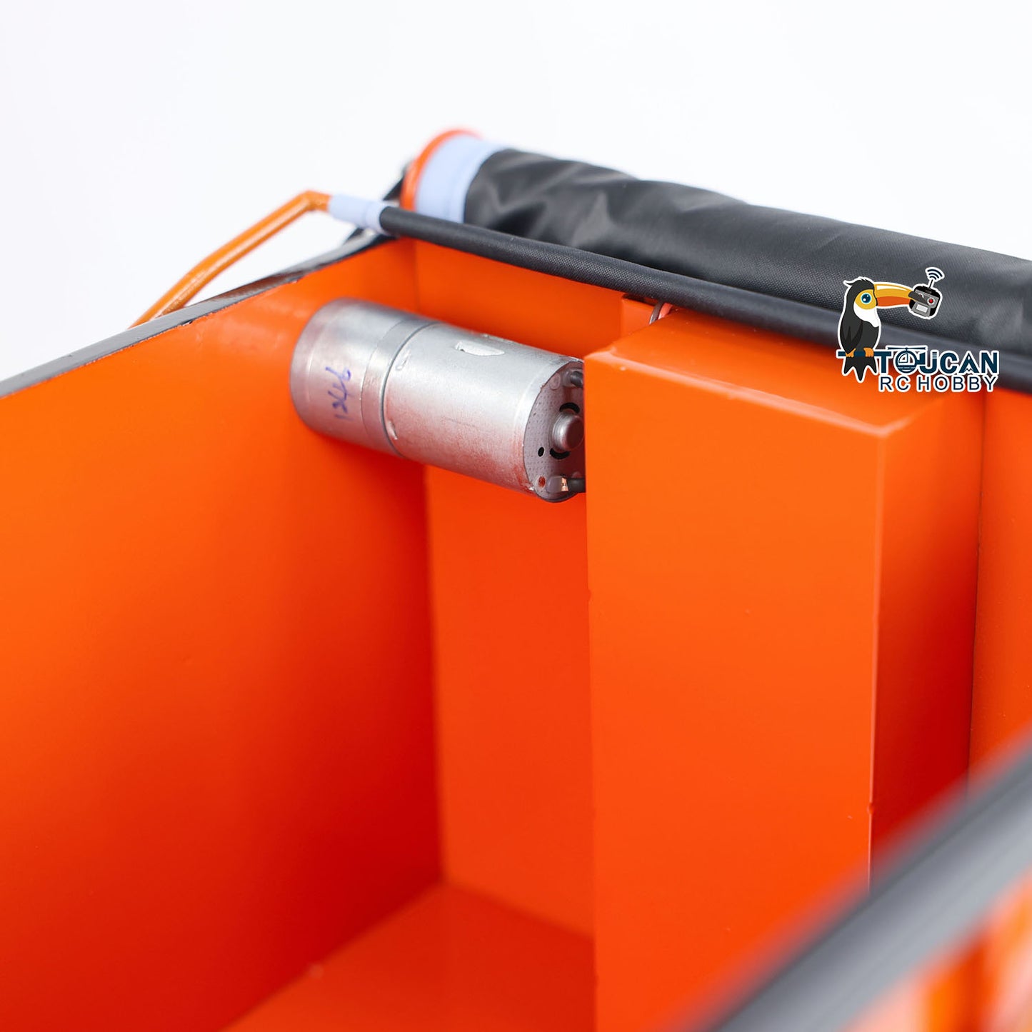 Metal 1/14 3 Axles Hydraulic Dump Trailer Electric Awning Legs RC Tractor Truck Painted Assembled