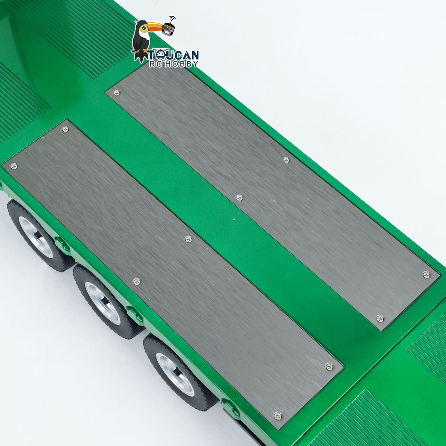 HUINA 1/18 Plastic Flatbed Semi Trailer 1502 for Radio Controlled Tractor Truck 1501 RC Model Electric Support Legs Battery No Light