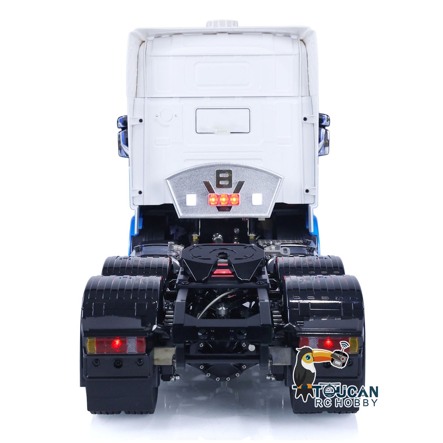 1/14 6x6 LESUMetal Chassis RTR RC Tractor Truck Remote Control Car DIY Models Light Sound System ESC Servo Motor