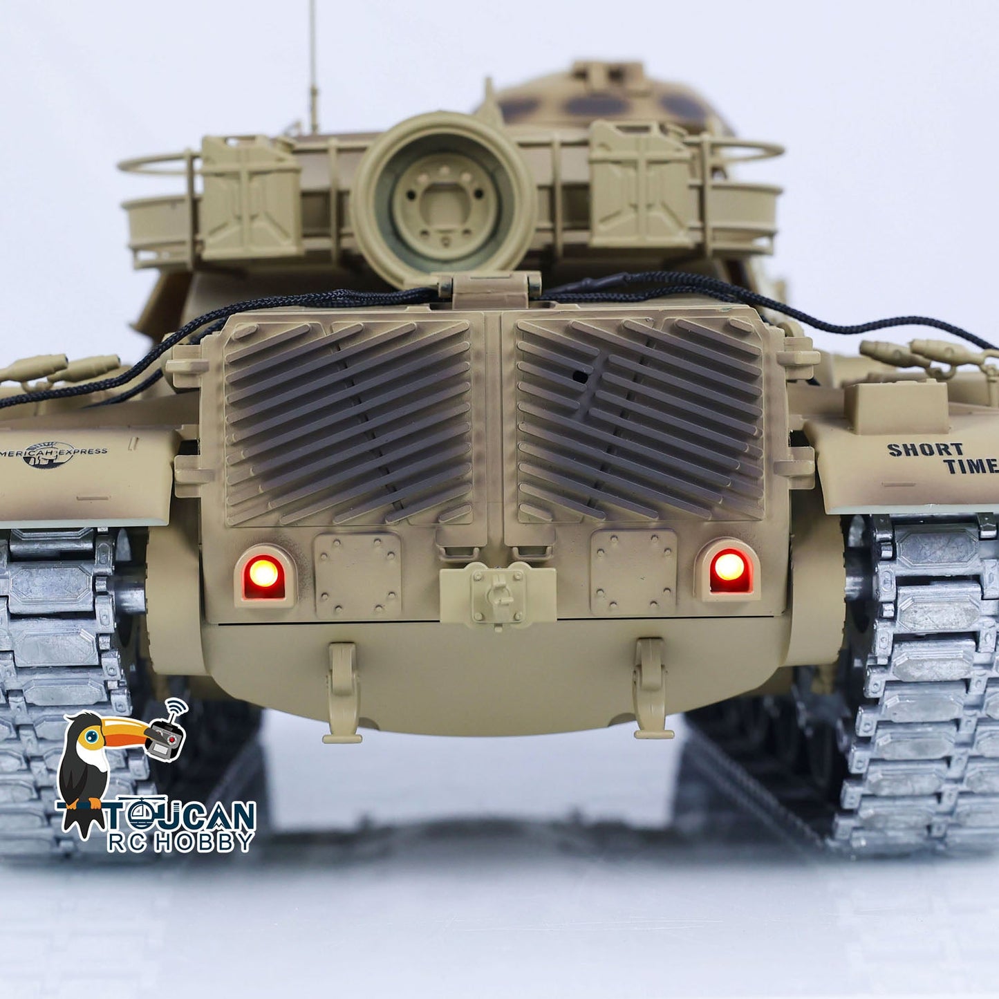 Tongde Model 1/16 RC Battle Tank M60A1 ERA USA Hobby Model Remote Control Armored Vehicle Panzer Sound Painted Assembled