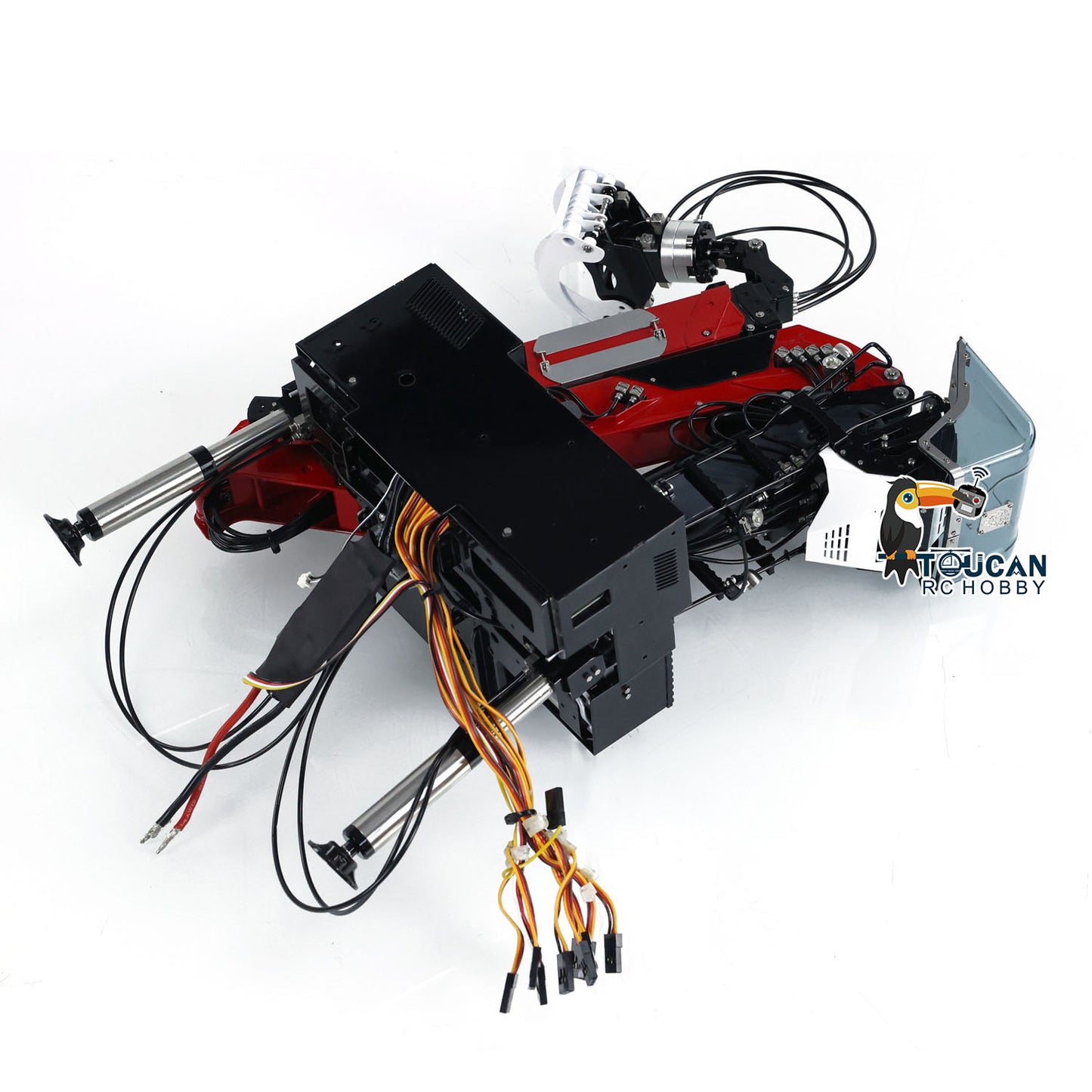 LESU Metal Hydraulic Timber Crane for 1/14 RC Log Trailer Wood Tractor Truck Car