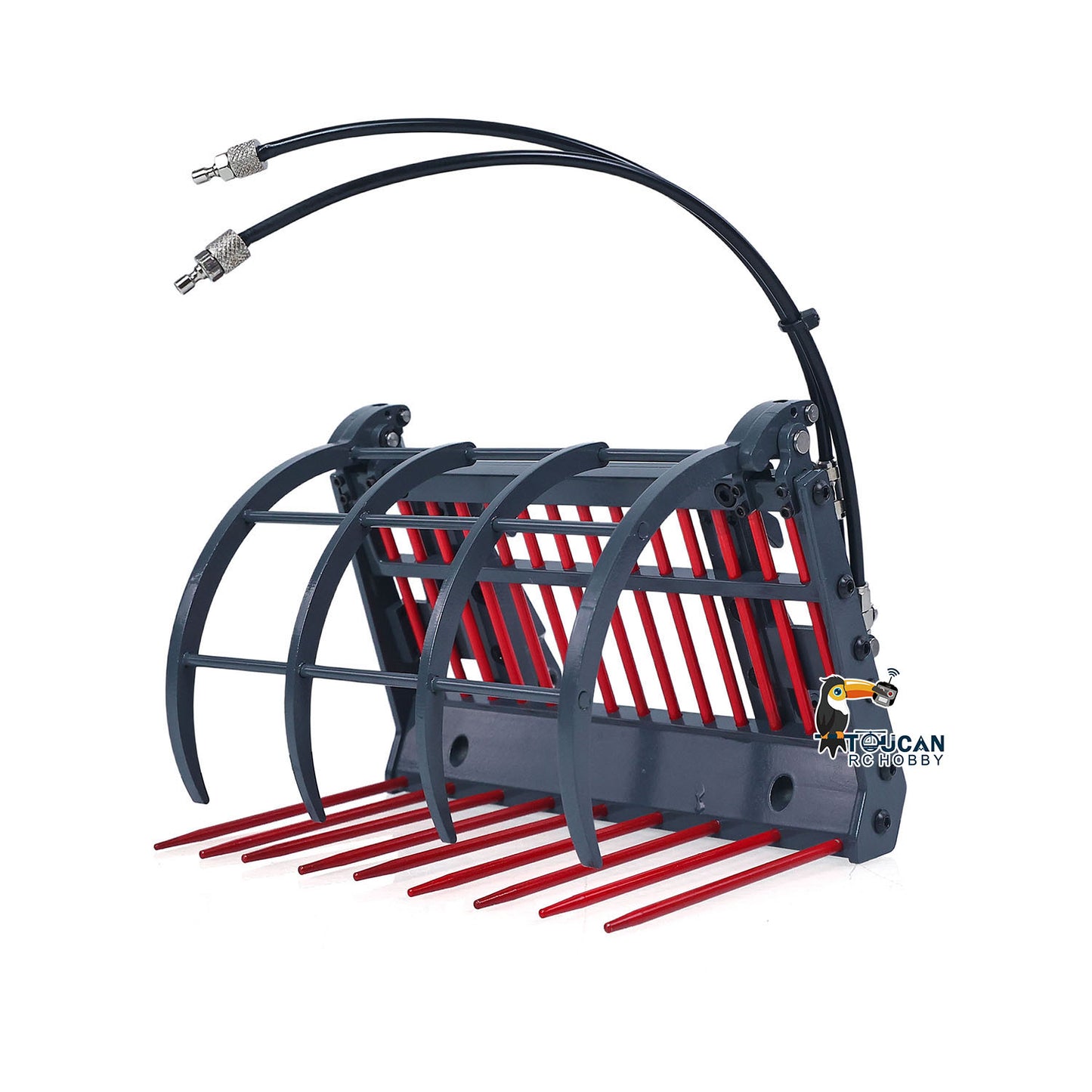 JDM-128 1/14 Metal RC Telescopic Hydraulic Forklift Multifunctional Model 4-Way Vavles Differential Lock 2Axles Steering