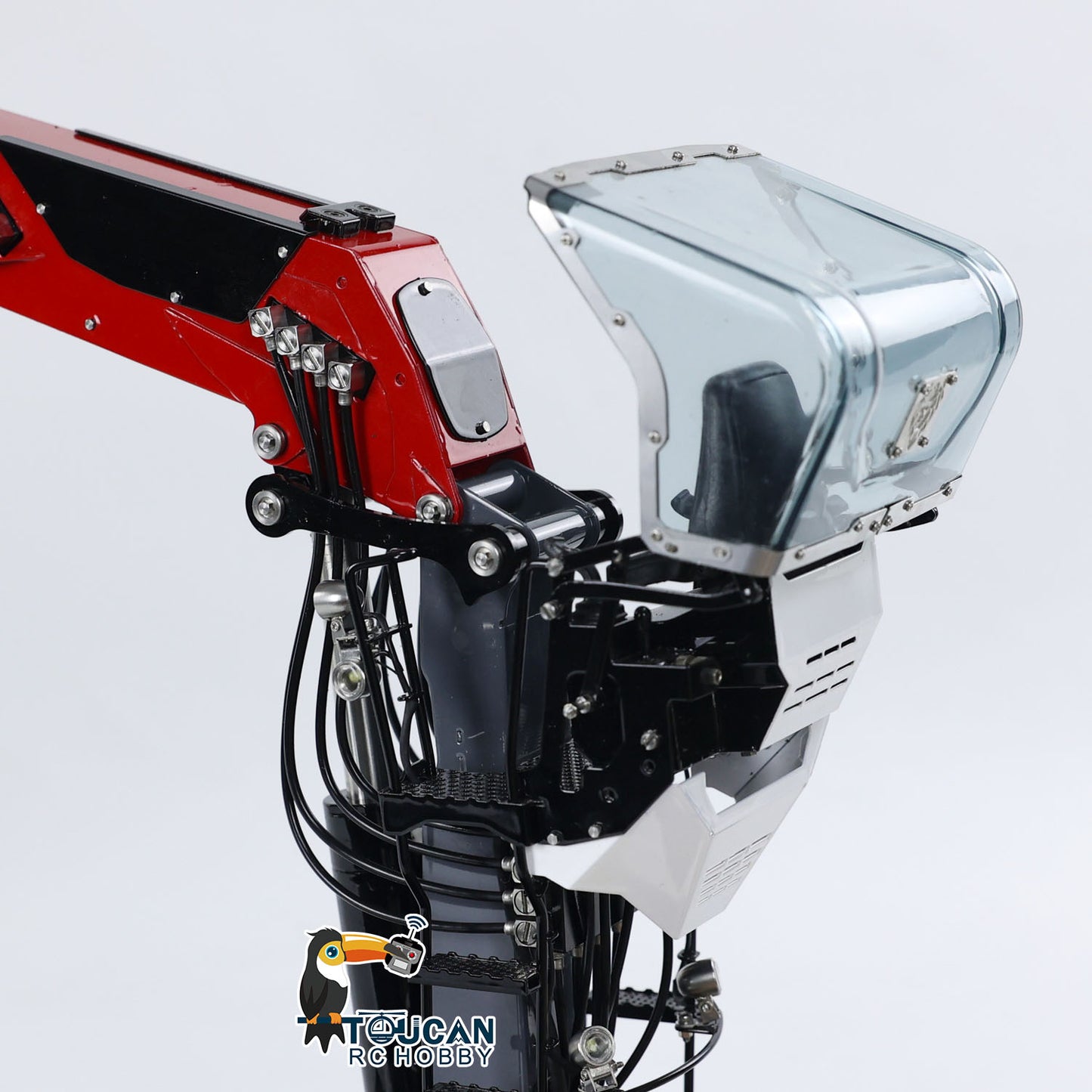 LESU Metal Hydraulic Timber Crane for 1/14 RC Log Trailer Wood Tractor Truck Car