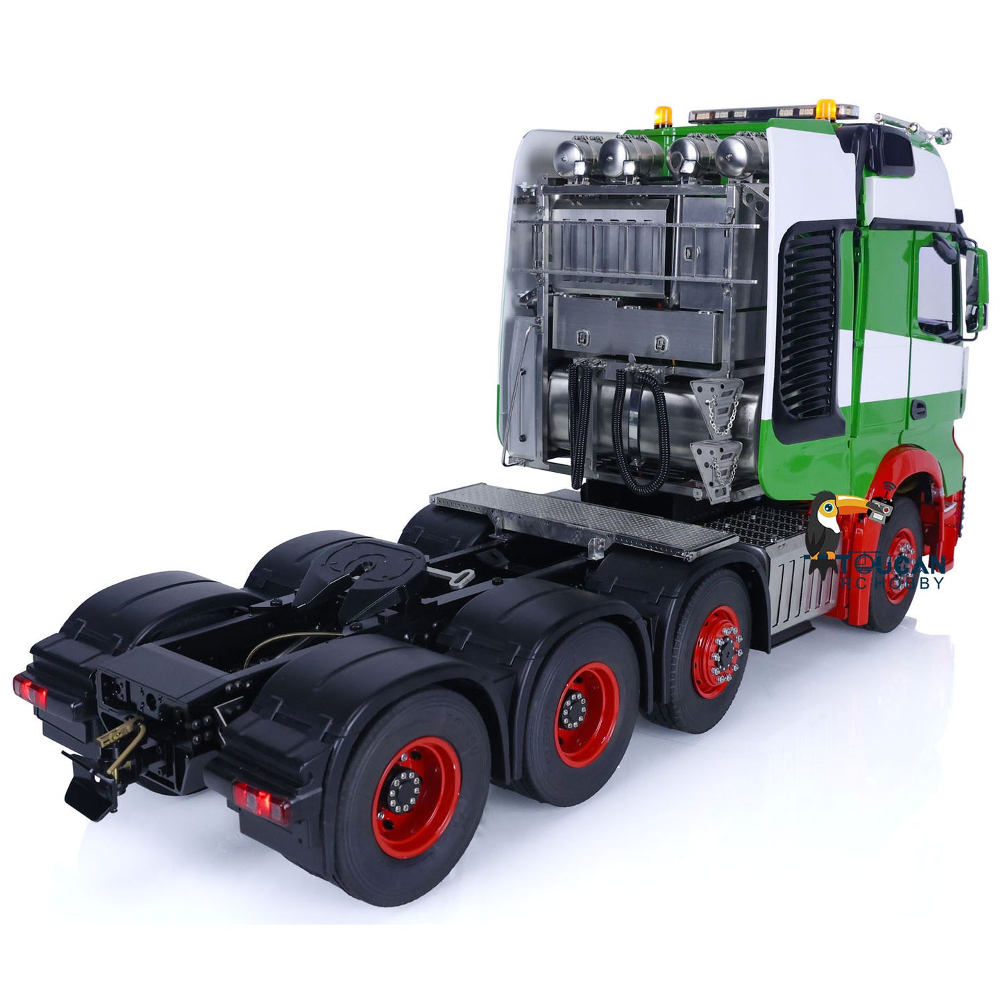 8*8 LESU 1/14 Metal Chassis with Painted and Assembled Cabin RC Tractor Truck RTR Remote Control Car Bucket Sound Light