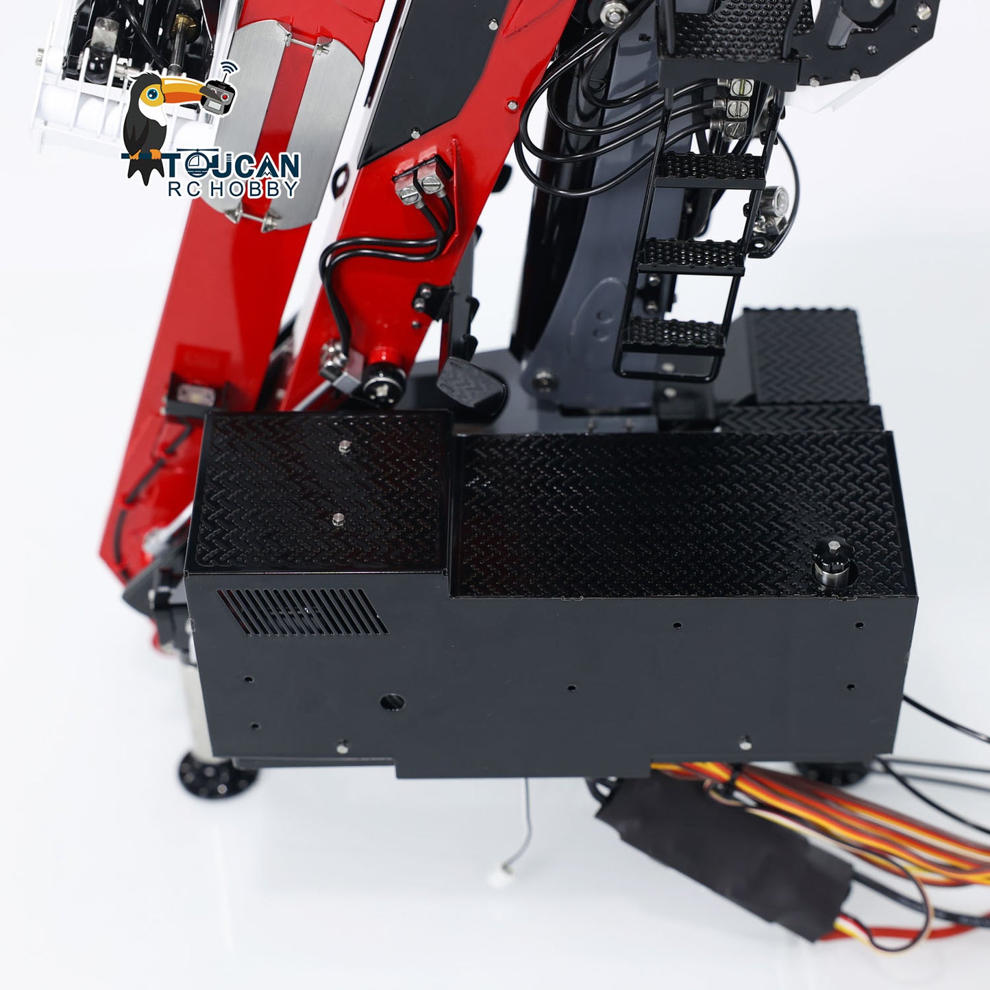 LESU Metal Hydraulic Timber Crane for 1/14 RC Log Trailer Wood Tractor Truck Car