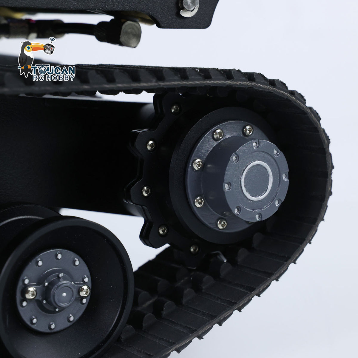 US Stock 1/14 RC Hydraulic Crawler Dump Truck T14R Metal Tracked Tipper RTR Construction Machine Flysky ST8 Radio Light Battery