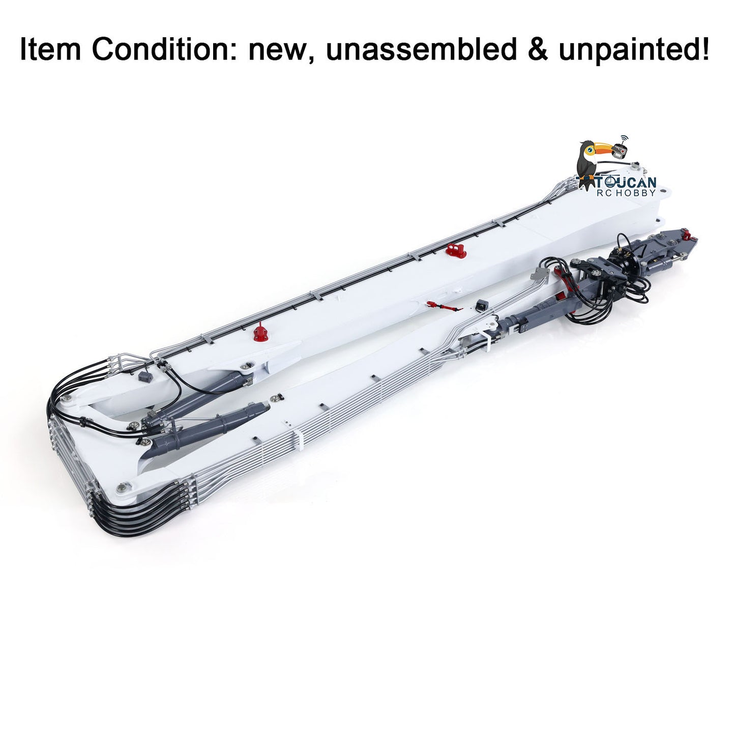 LESU Metal 1/14 RC Full Hydraulic Excavator LR960 KIT DIY Digger with Demolition or Digging Arm