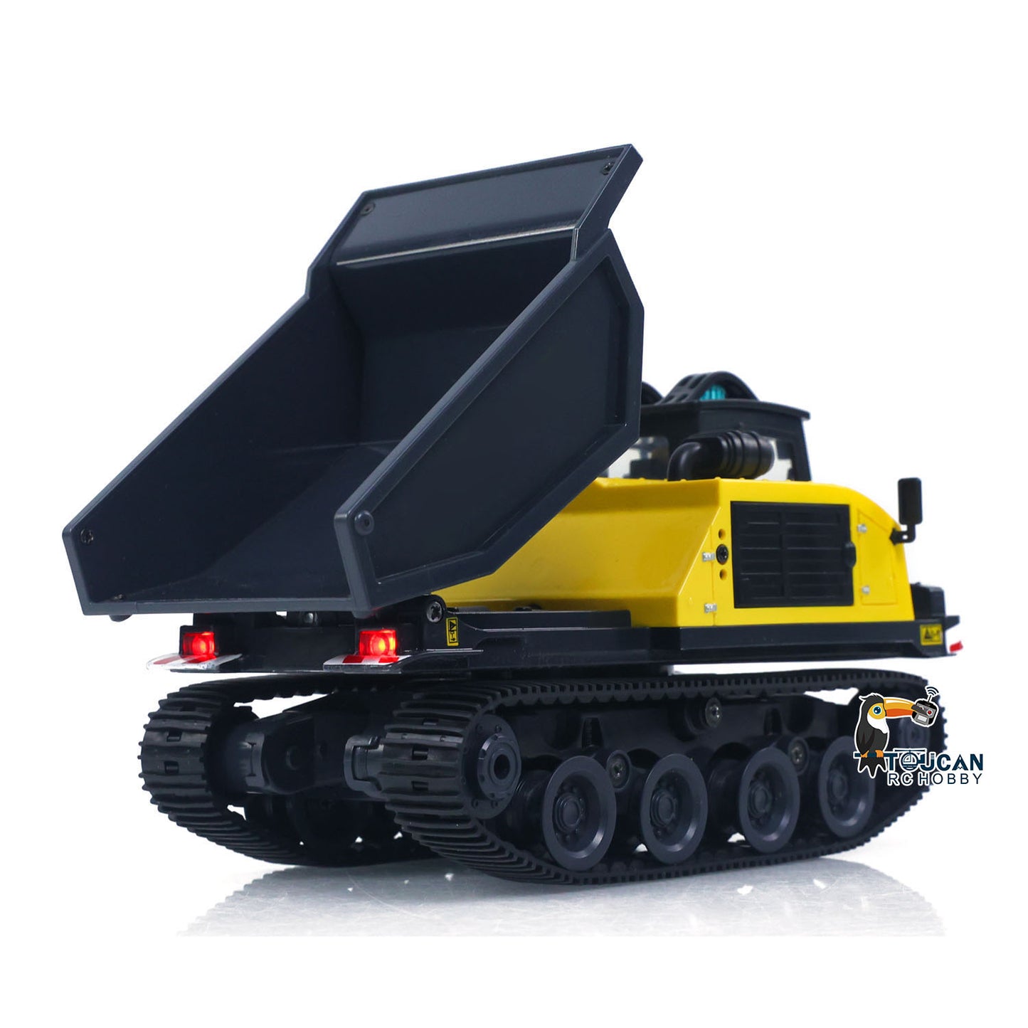 US STOCK 1/50 T14R Panther RTR Electric RC Crawler Dump Truck Construction Vehicle Tracked Tipper Finished Model Toys Lights Sounds Unit