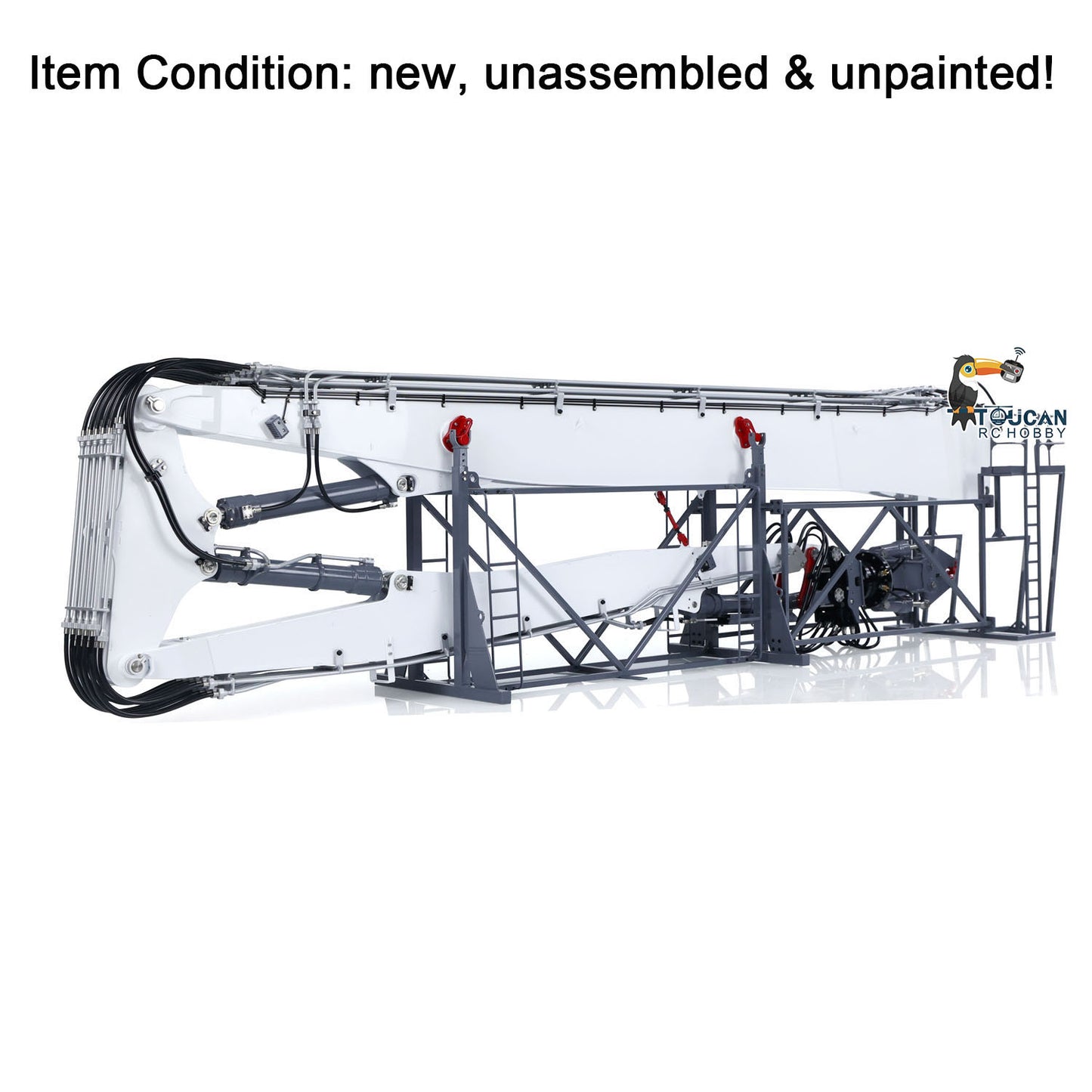 LESU Metal 1/14 RC Full Hydraulic Excavator LR960 KIT DIY Digger with Demolition or Digging Arm
