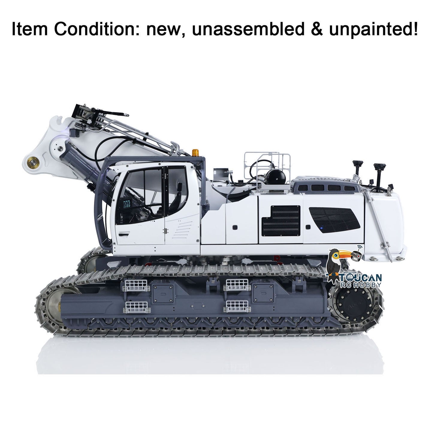 LESU Metal 1/14 RC Full Hydraulic Excavator LR960 KIT DIY Digger with Demolition or Digging Arm