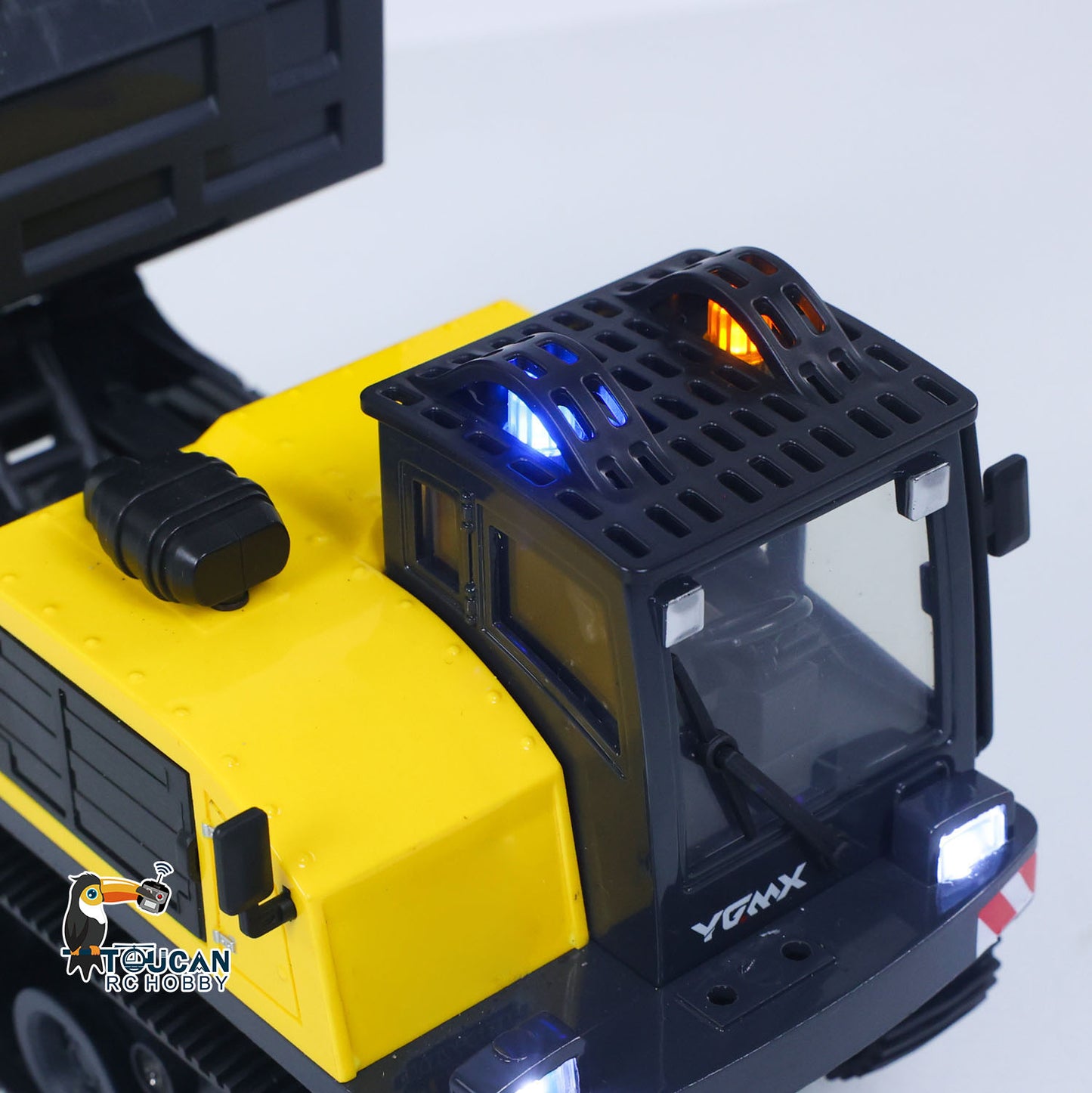 US STOCK 1/50 T14R Panther RTR Electric RC Crawler Dump Truck Construction Vehicle Tracked Tipper Finished Model Toys Lights Sounds Unit