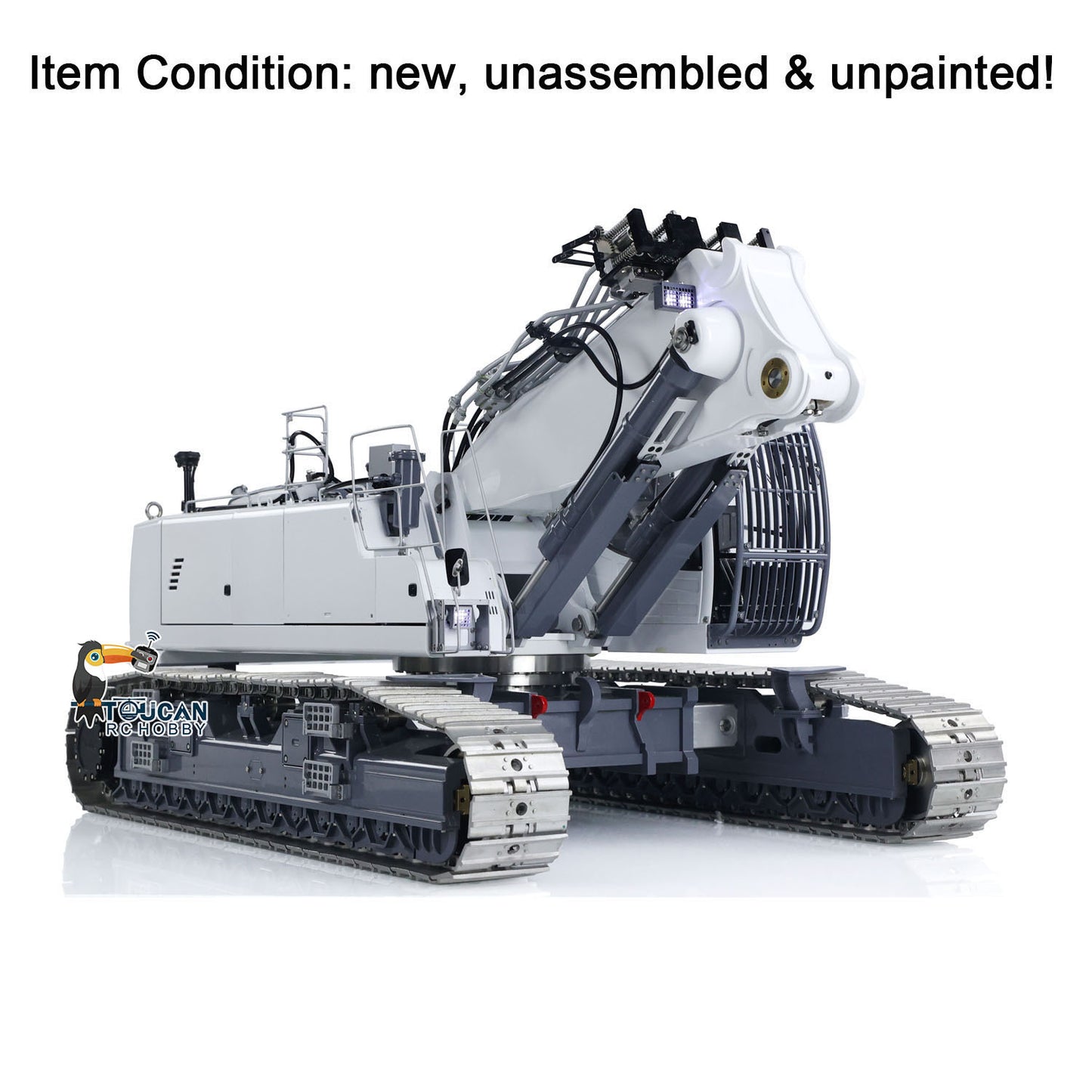 LESU Metal 1/14 RC Full Hydraulic Excavator LR960 KIT DIY Digger with Demolition or Digging Arm