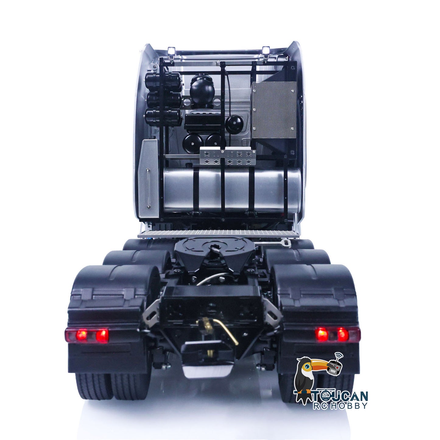 1/14 LESU 8*8 Metal Chassis with Painted Assembled Cabin RC Cars Remote Control Tractor Trucks RTR Equipment Rack FlySky I6S