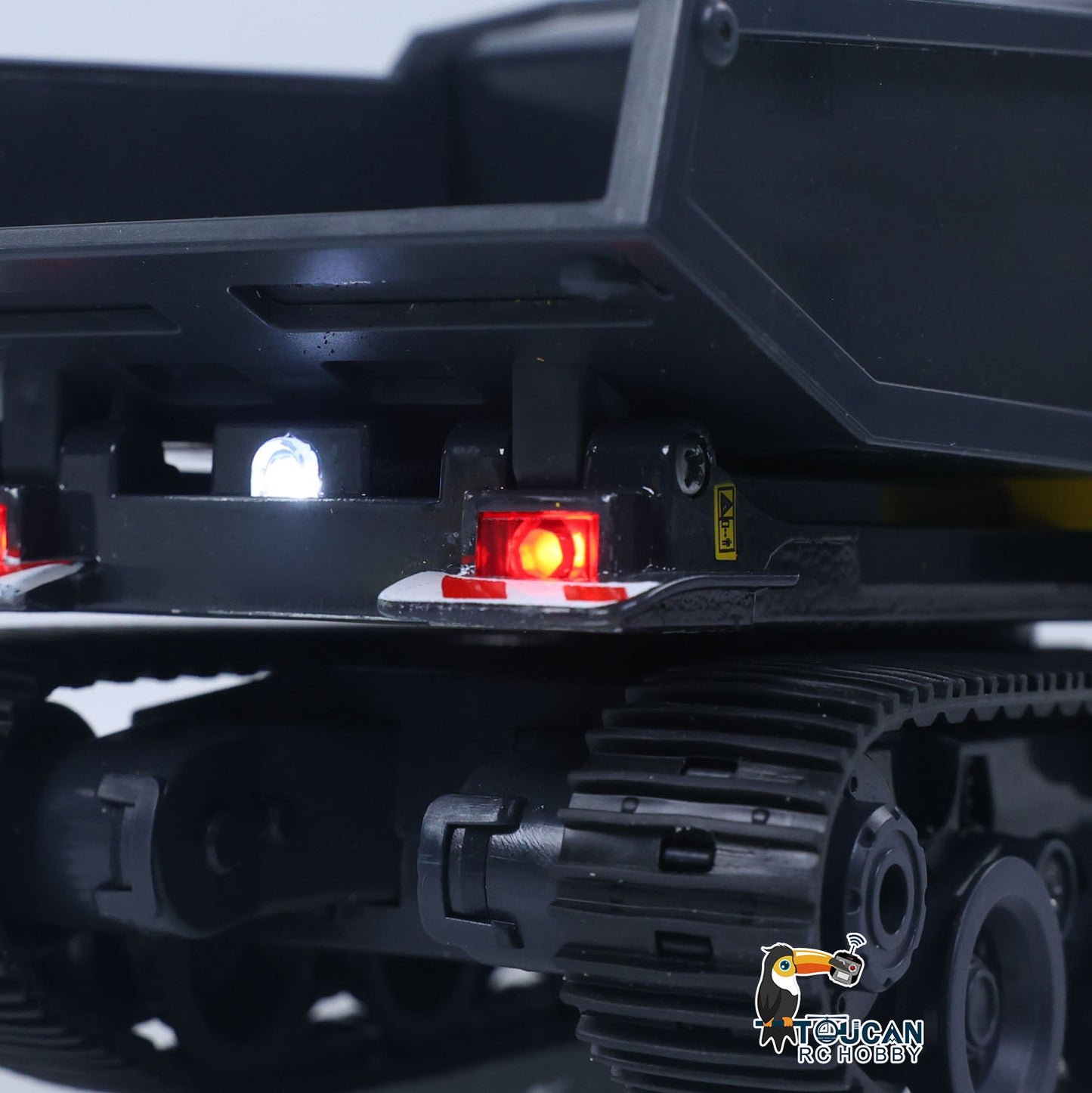 US STOCK 1/50 T14R Panther RTR Electric RC Crawler Dump Truck Construction Vehicle Tracked Tipper Finished Model Toys Lights Sounds Unit