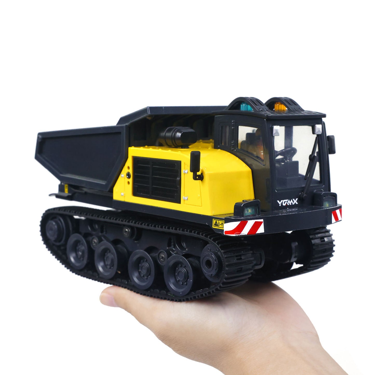 Fast Shipping 1/50 T14R Panther RTR Electric RC Crawler Dump Truck Construction Vehicle Tracked Tipper Finished Model Toys Lights Sounds Unit