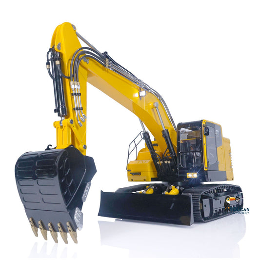 LESU 1:14 Scale Metal Aoue-ET26L RC Hydraulic Excavator ET26L Painted 2 Arms Digger Model Quick Coupler fork Openable Small Bucket Grab