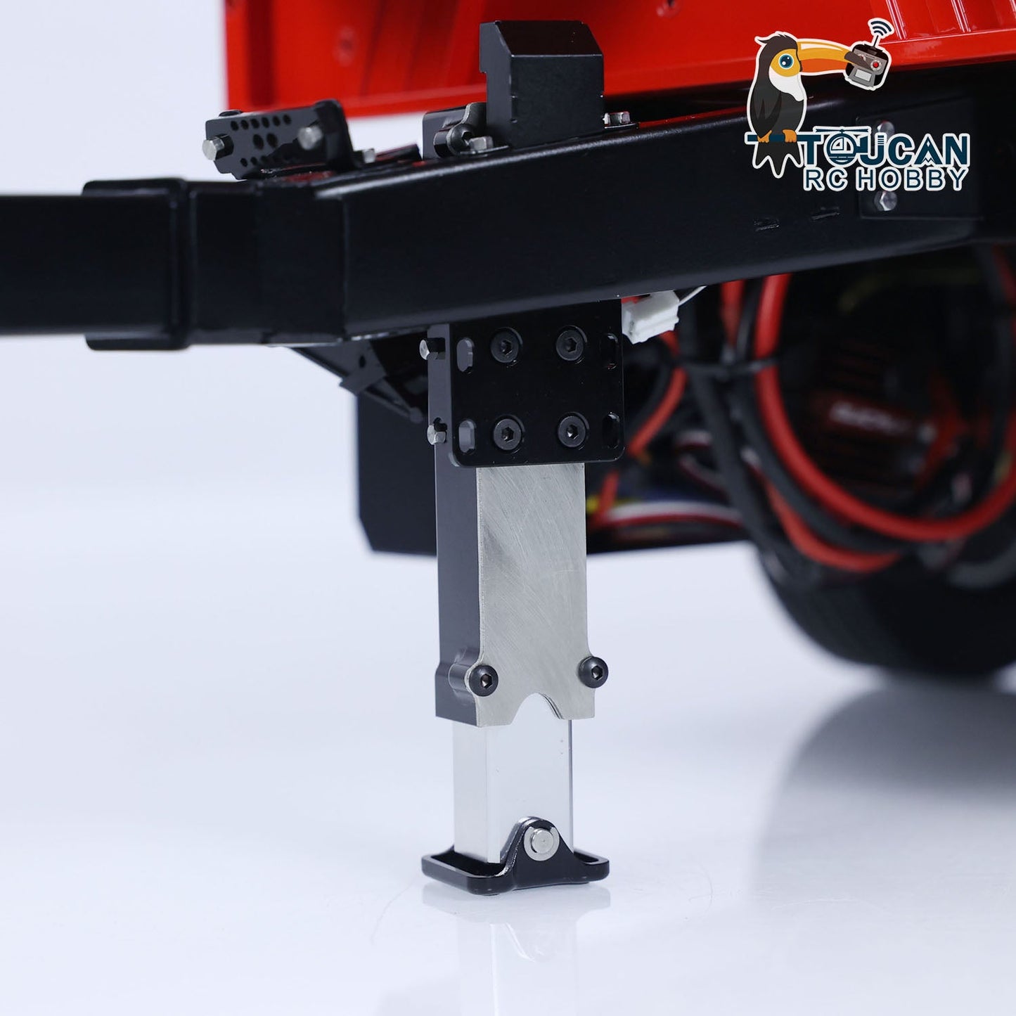 LESU Metal 1/14 2-Axle RC Hydraulic Equipment Radio Controlled Self-dumping Simulation Full Trailer Painted DIY Models