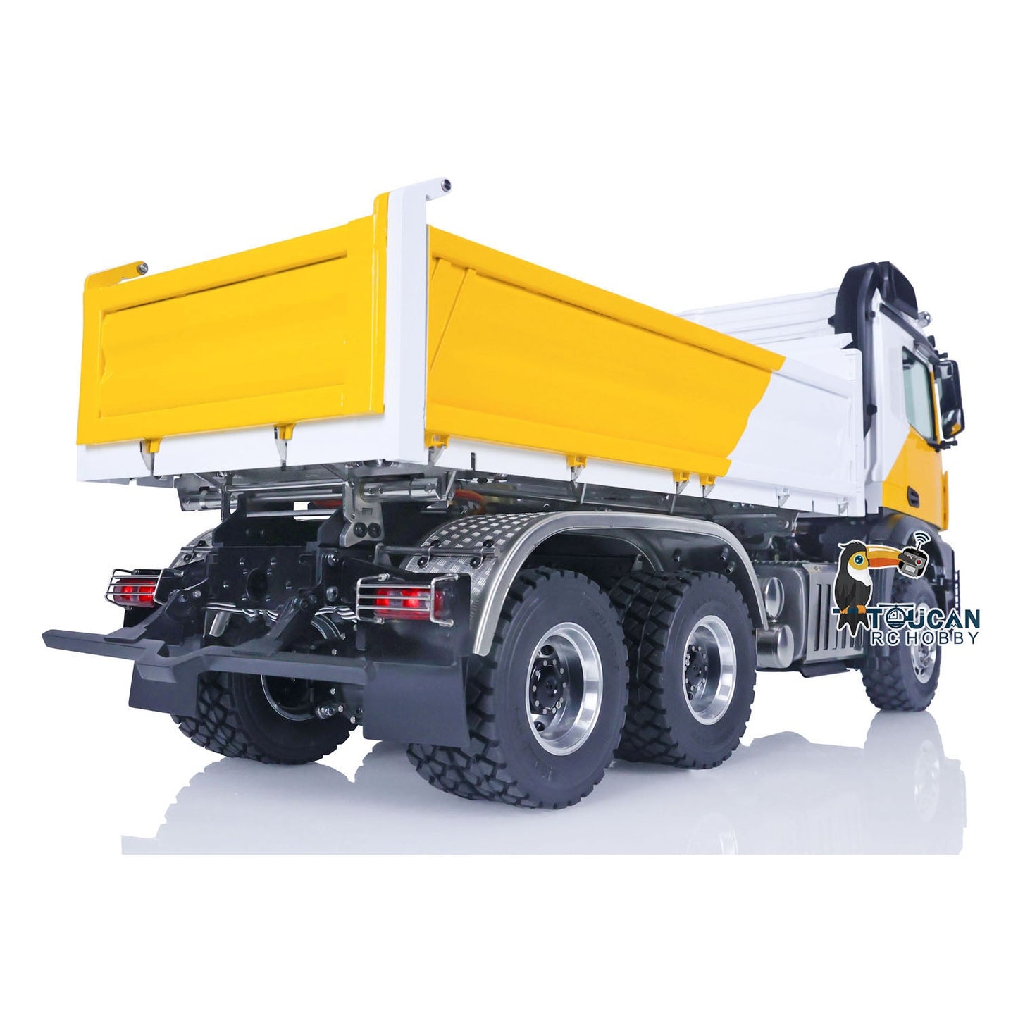 LESU 1/14 6x6 RC Hydraulic Dumper Truck 3-Axle Remote Controlled Tipper Eletrci Car Emulated Model Painted Assembled DIY