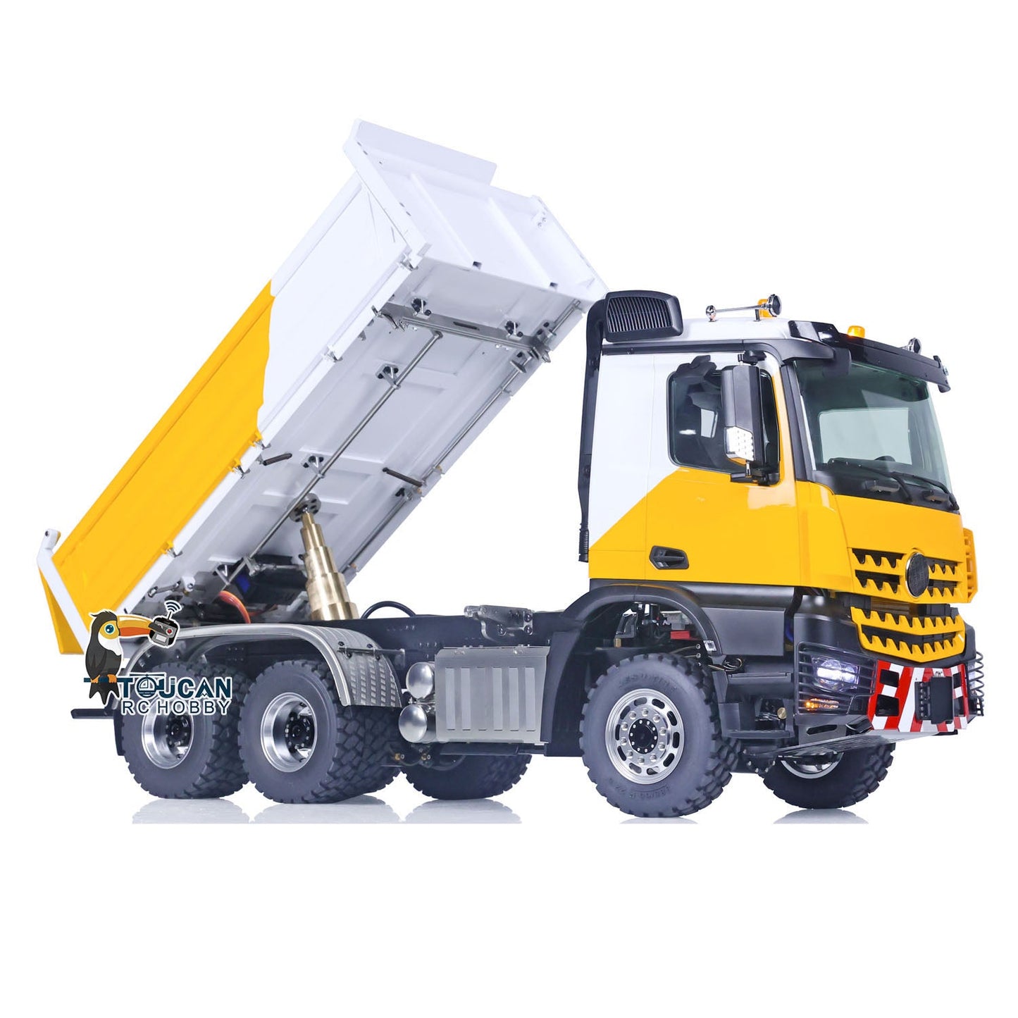 LESU 1/14 6x6 RC Hydraulic Dumper Truck 3-Axle Remote Controlled Tipper Eletrci Car Emulated Model Painted Assembled DIY