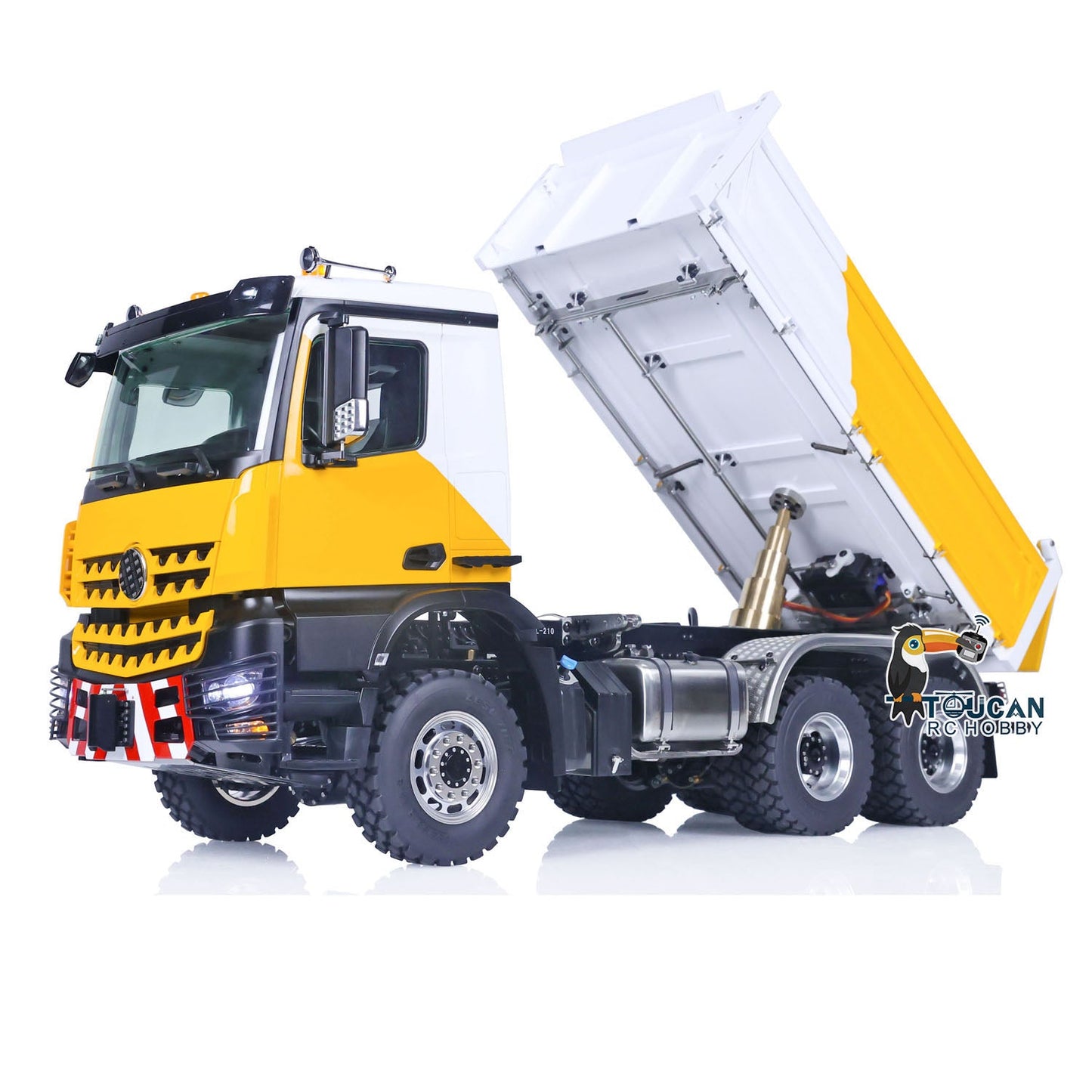 LESU 1/14 6x6 RC Hydraulic Dumper Truck 3-Axle Remote Controlled Tipper Eletrci Car Emulated Model Painted Assembled DIY