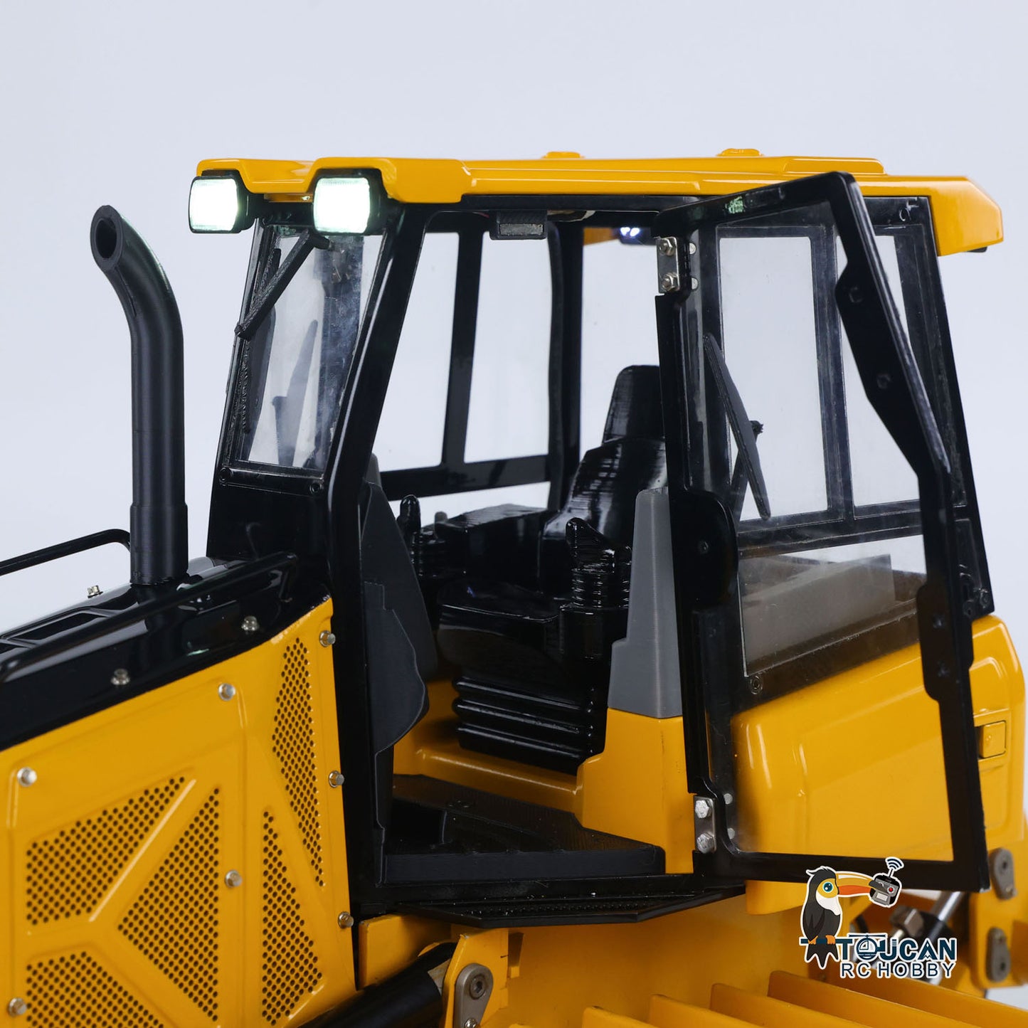 US STOCK Metal 1/12 RC Hydraulic Bulldozer D3 Remote Control Engineering Vehicles 4CH Valve Construction Car Light Sound Flysky ST8 Radio