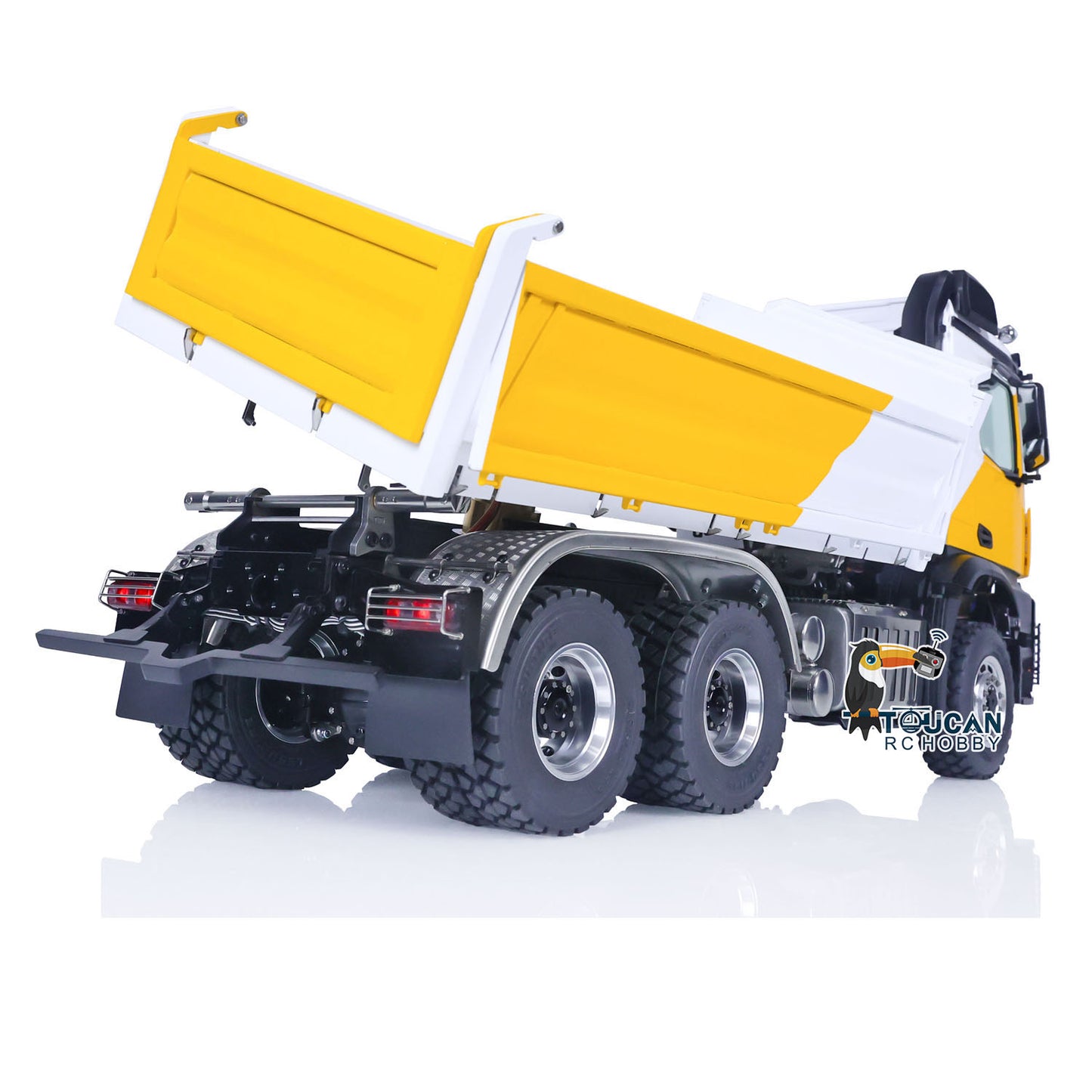 1/14 6x6 LESU RC Hydraulic Dump Radio Control Truck RTR I6S 3-way Dumper DIY Model Cars FlySky I6S 3-speed Transmission