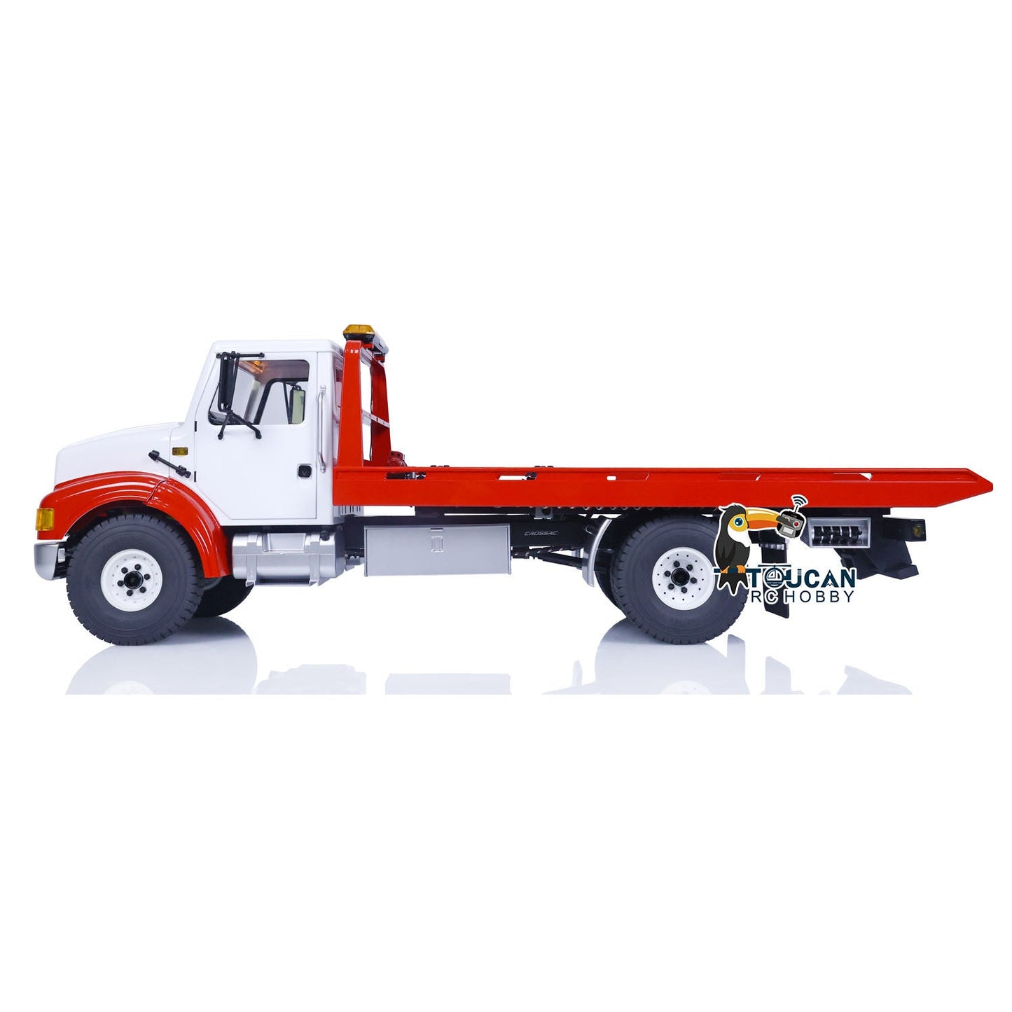 CROSSRC WT4 1/10 Scale 4*2 RC Wrecker Truck Painted Assembled Remote Control Road Rescue Vehicle Model Radio Battery Light Sound