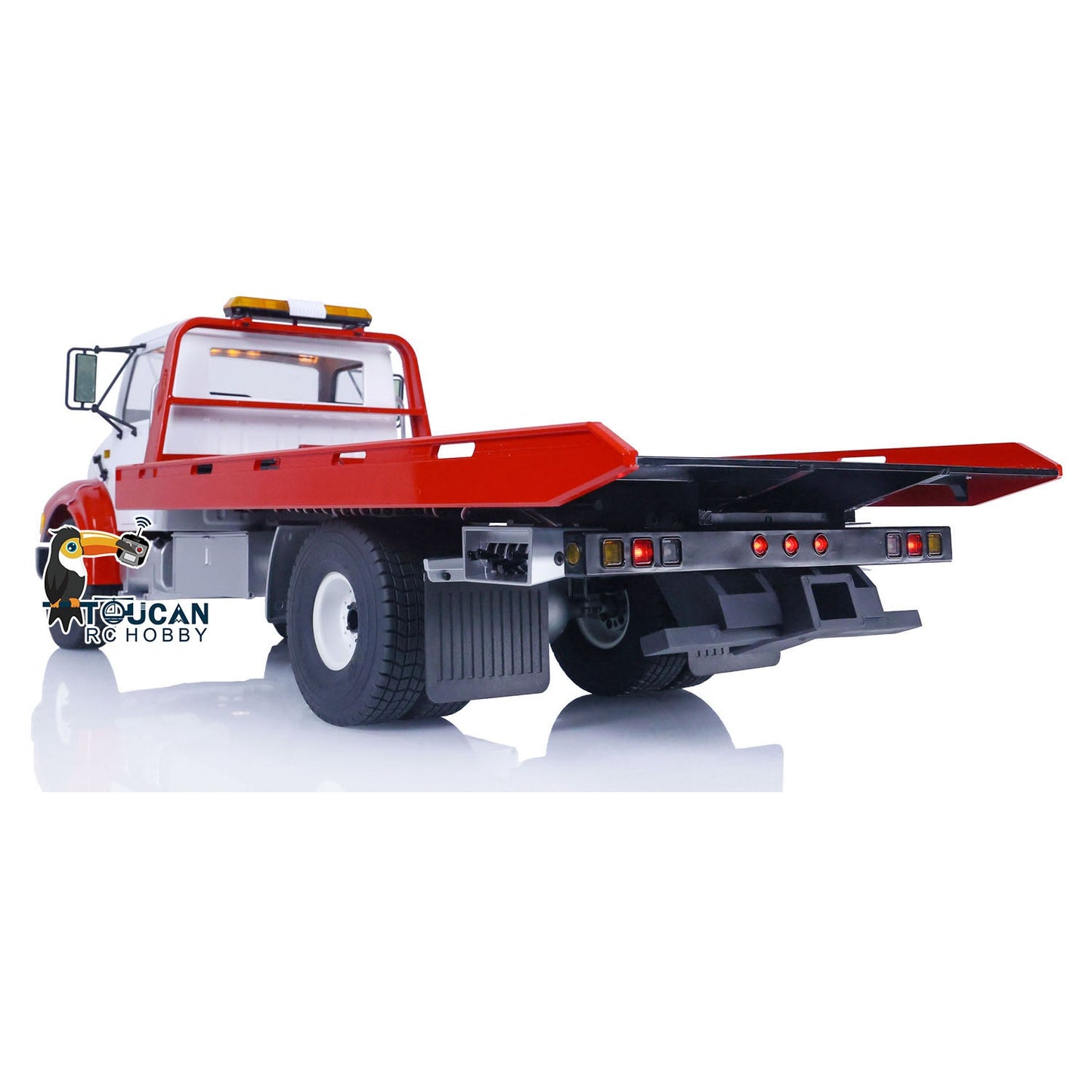 CROSSRC WT4 1/10 Scale 4*2 RC Wrecker Truck Painted Assembled Remote Control Road Rescue Vehicle Model Radio Battery Light Sound