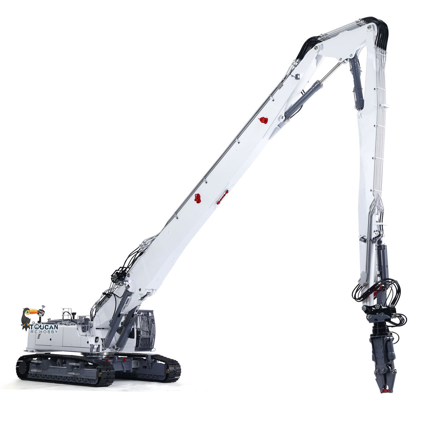 LESU 1/14 RC Full Hydraulic Excavator LR960 Demolition Digging Arm Pump Lights Demolition Digger