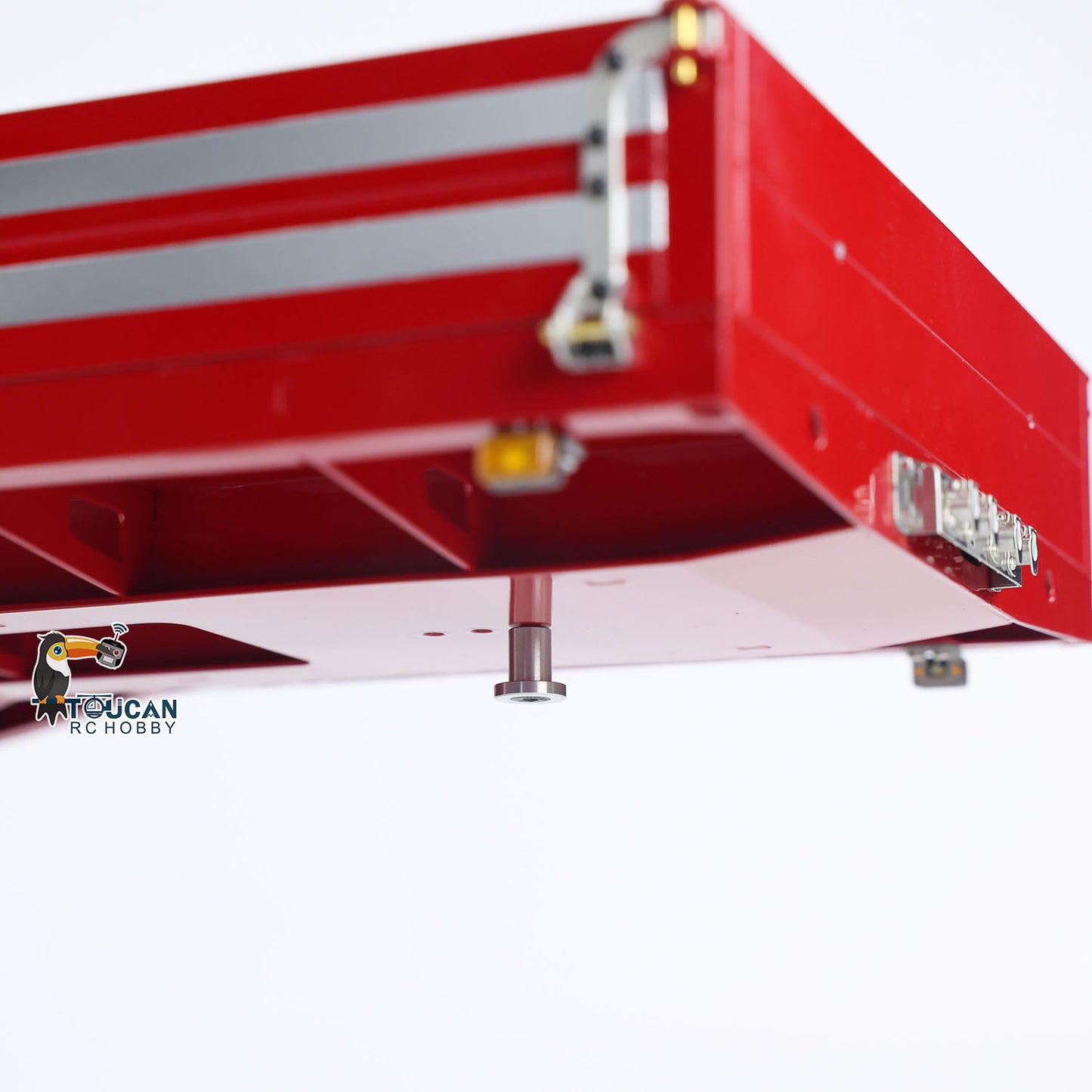 LESU Electronic Lifting Metal Trailer for 1/14 RC Tractor Truck Dumper Lorry Car Simulation Construction Vehicle Model DIY