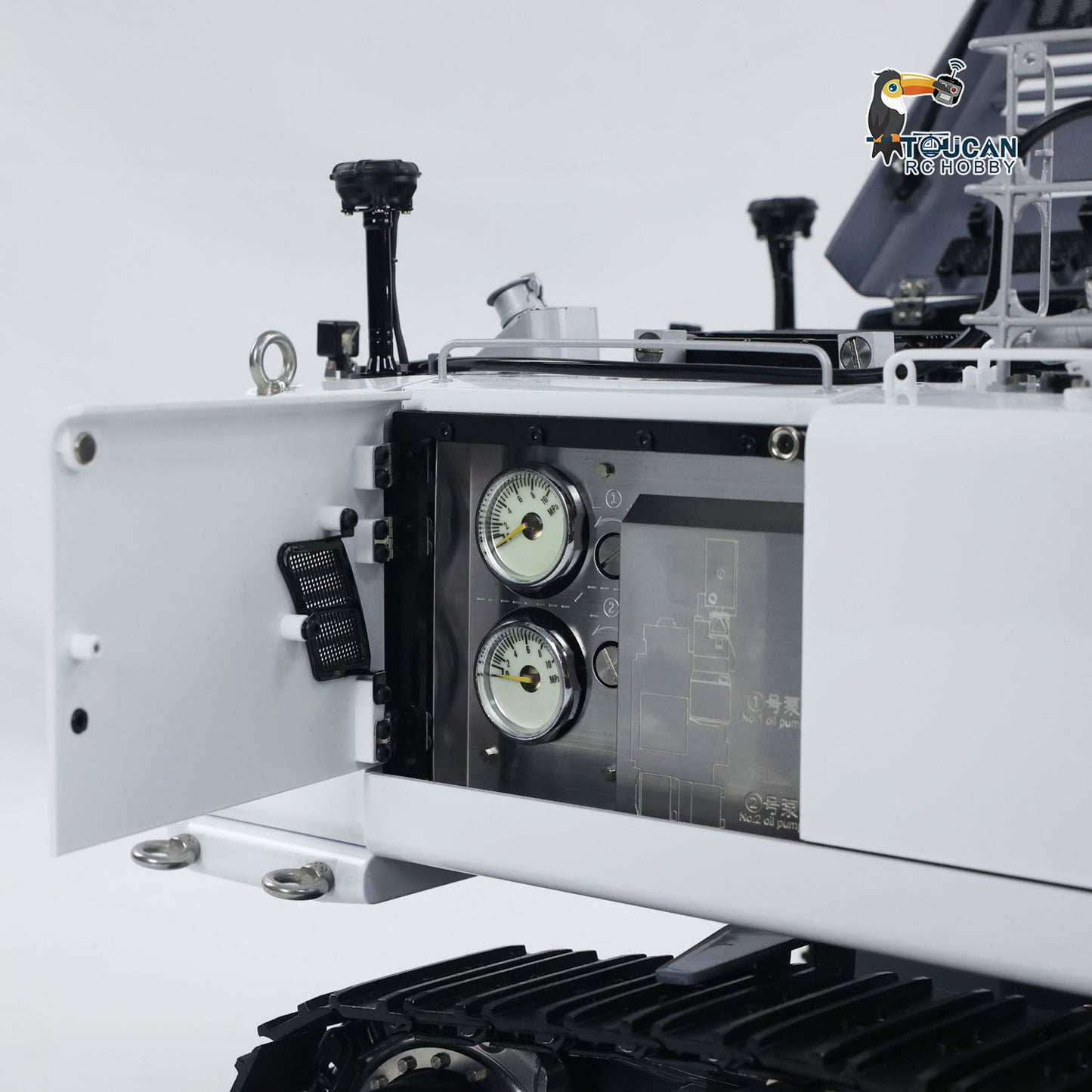 LESU 1/14 RC Full Hydraulic Excavator LR960 Demolition Digging Arm Pump Lights Demolition Digger