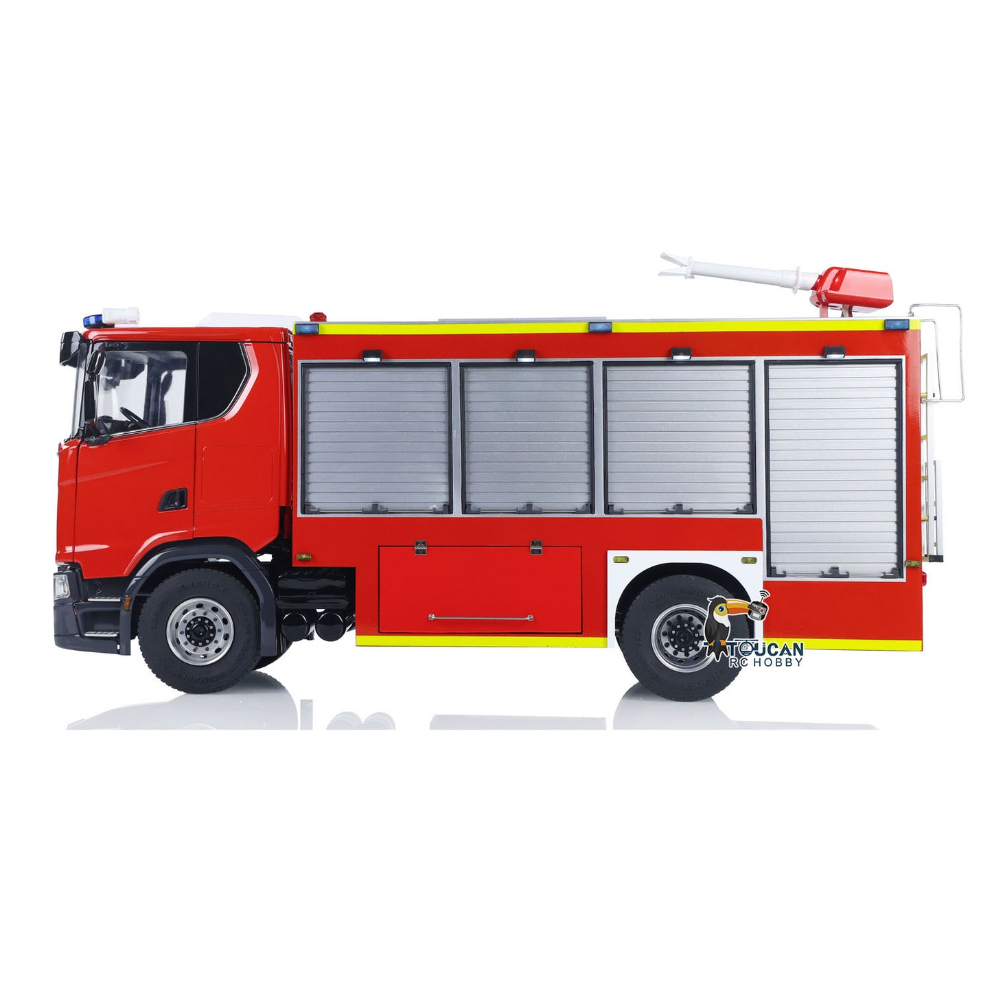 1/14 Electric Fire Truck SC 770S Remote Control Vehicle i6S Radio 11.1V Battery 2Speed Gerabox Water Spraying RC Model Car