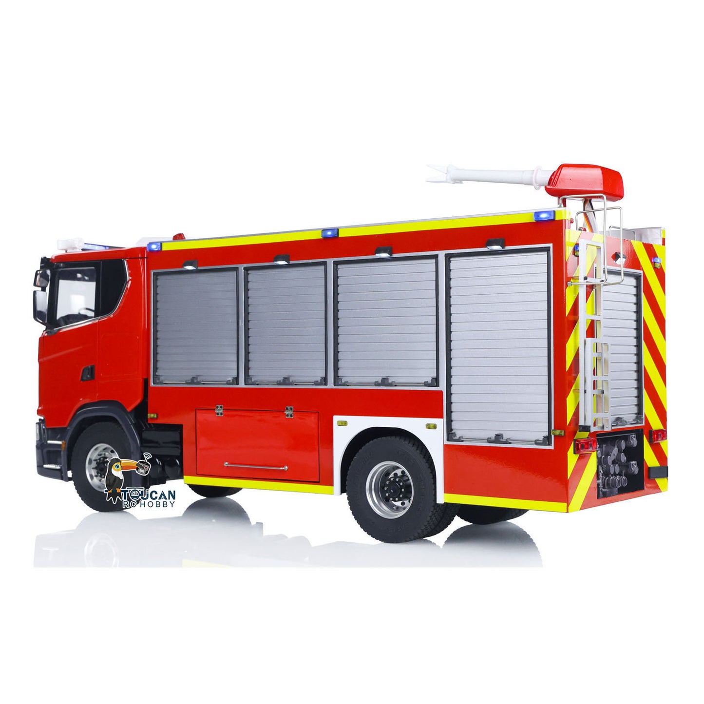 1/14 Electric Fire Truck SC 770S Remote Control Vehicle i6S Radio 11.1V Battery 2Speed Gerabox Water Spraying RC Model Car