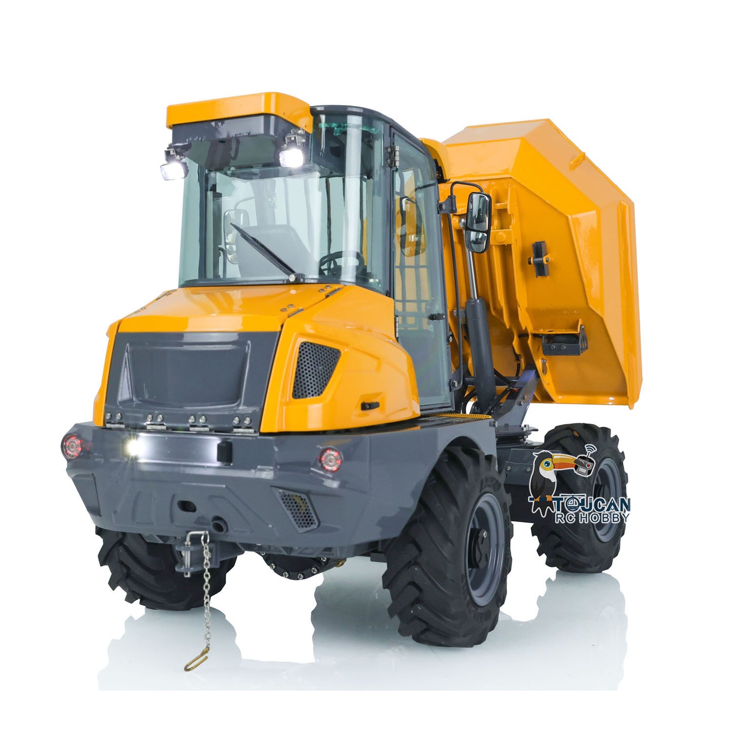 LESU 4*4 1:14 6MDX RC Hydraulic Equipment Remote Control Articulated Dump Truck Tipper Construction Vehicle DIY Model