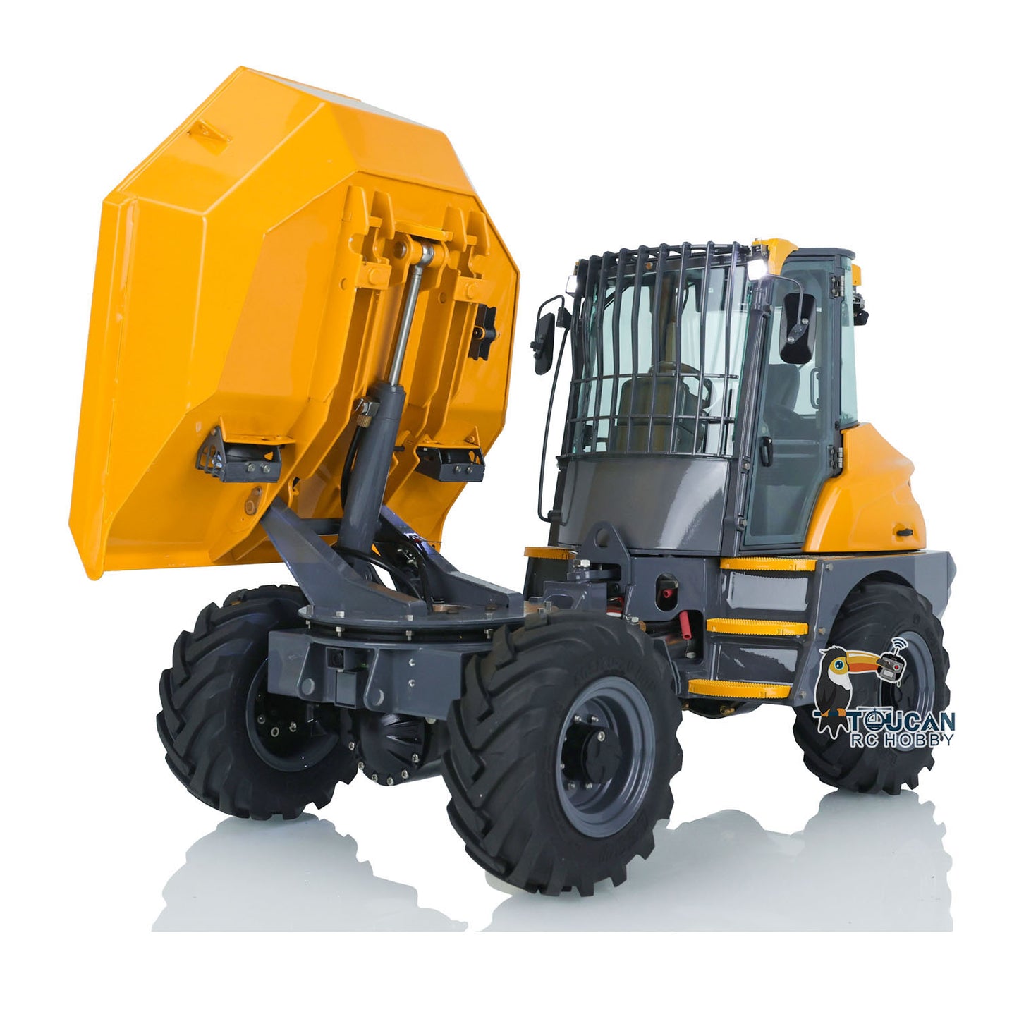 LESU 4*4 1:14 6MDX RC Hydraulic Equipment Remote Control Articulated Dump Truck Tipper Construction Vehicle DIY Model