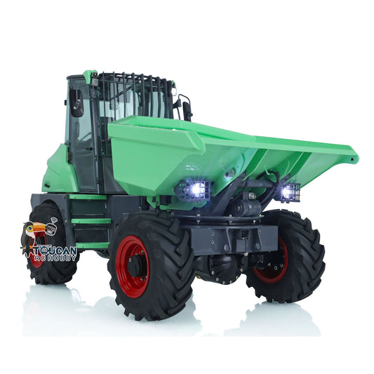 LESU 1/14 4X4 AOUE 6MDX Metal Articulated Remote Controlled Hydraulic Dumper Truck RC Tipper Car Painted ESC PNP Motor