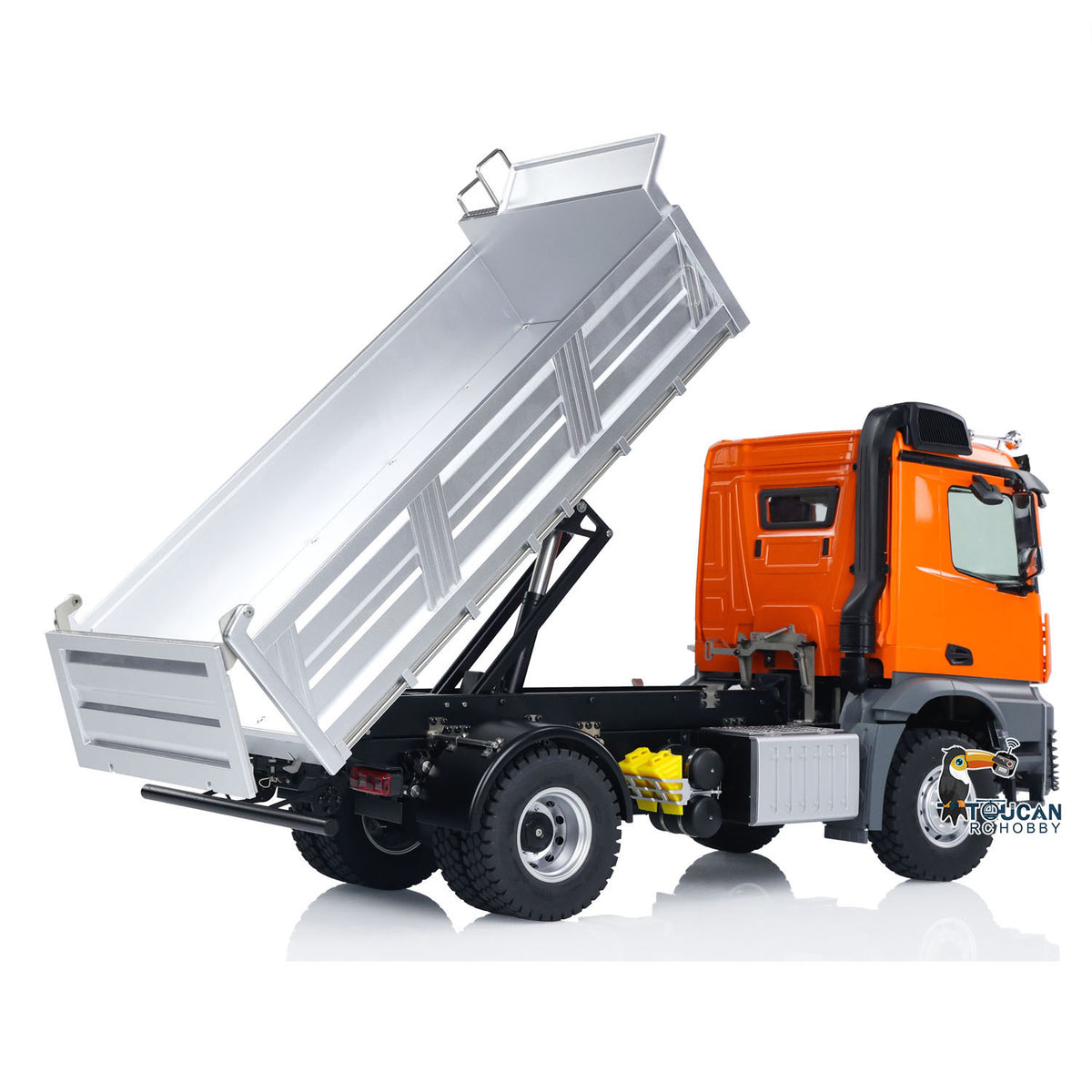 Fast Free Shipping 1/14 Kabolite 5701 RC Dump Truck 4x4 Remote Control Dumper Car Sound Light Simulation Vehicle Hobby Model