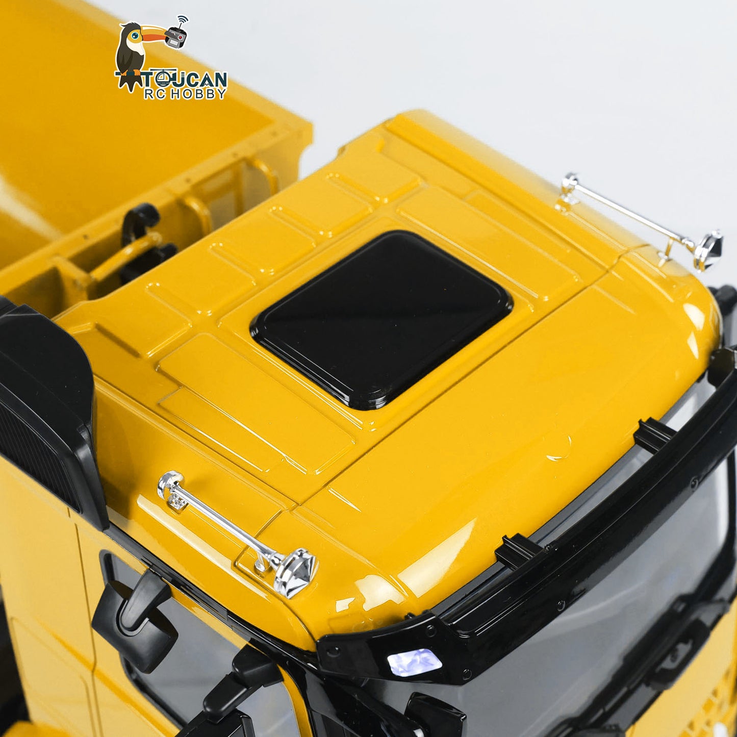 Metal 1/14 RC Hydraulic Dump Truck 8*8 3Speed Radio Controlled Roll Off Tipper 3363 Rear Axle Steering Light & Sound System