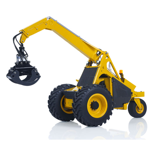Metal LESU AOUE 225A 1/14 Remote Control Hydraulic Log Loader RC Sugarcane Loader PNP Grabber Pump 4CH Valve Wheeled Model Car Assembled