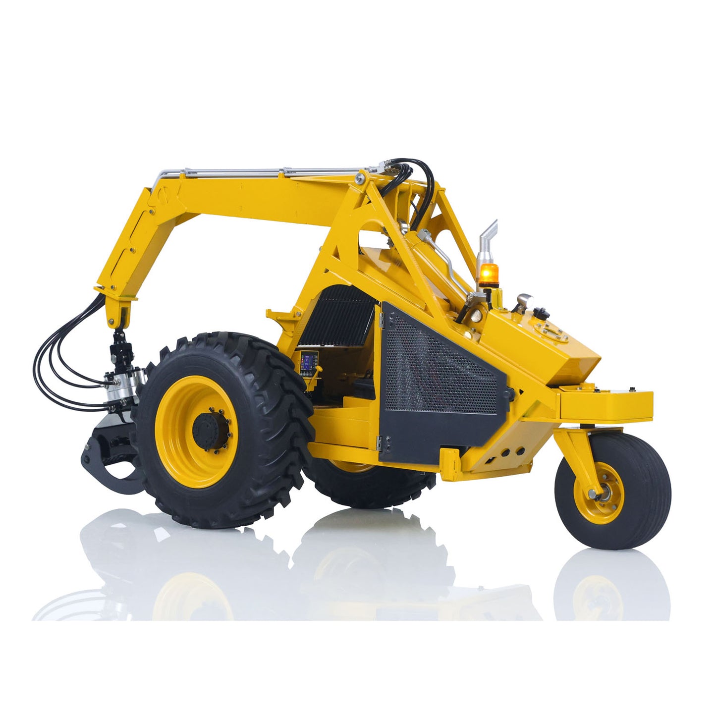 Metal LESU AOUE 225A 1/14 Remote Control Hydraulic Log Loader RC Sugarcane Loader PNP Grabber Pump 4CH Valve Wheeled Model Car Assembled