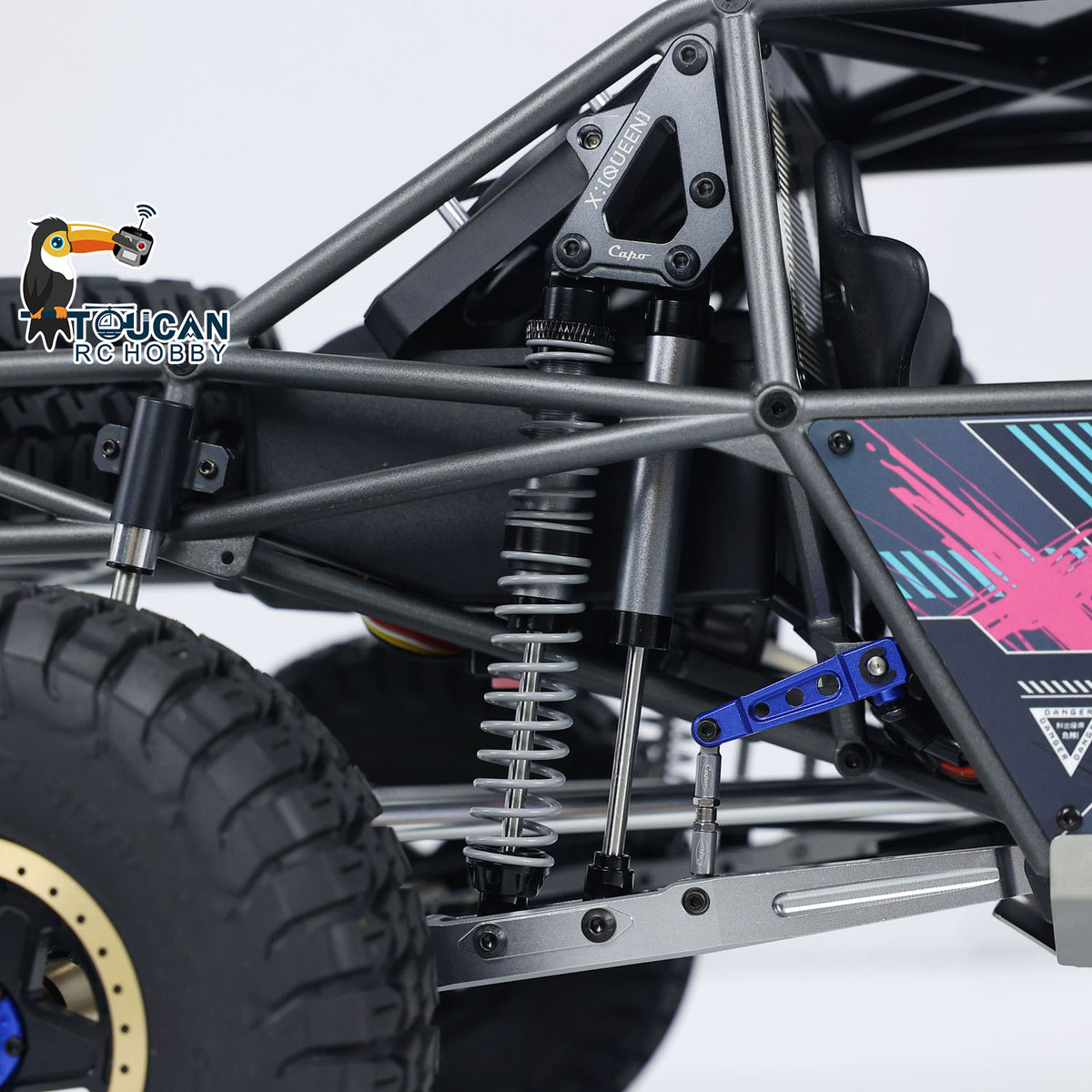 US Stock Capo U4 Queen CD1582X 1/8 4*4 Metal RC Crawler 2 Speed Radio Control Racing Vehicle Light Sounds Smoke Battery for RC Model Enthusiast