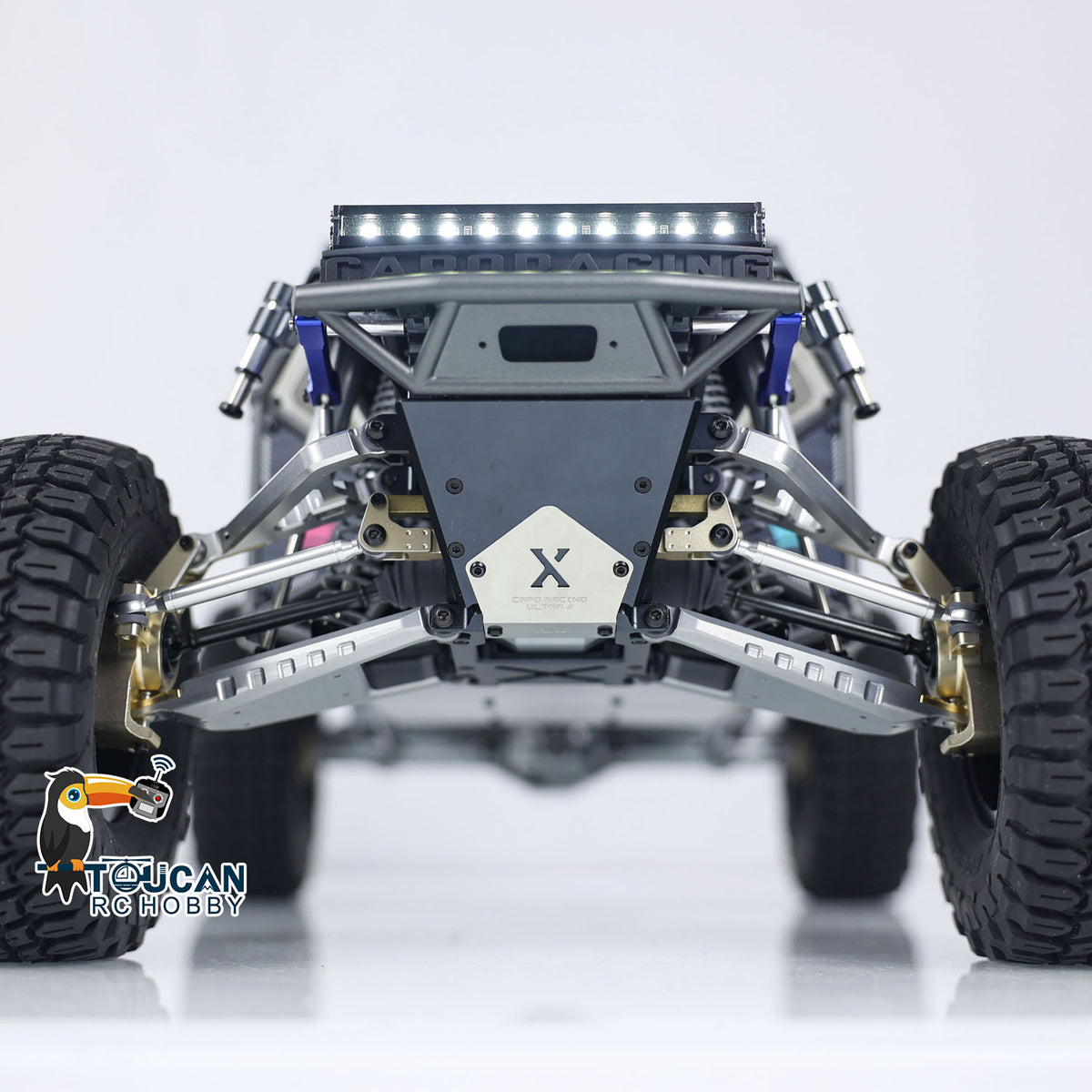 US Stock Capo U4 Queen CD1582X 1/8 4*4 Metal RC Crawler 2 Speed Radio Control Racing Vehicle Light Sounds Smoke Battery for RC Model Enthusiast