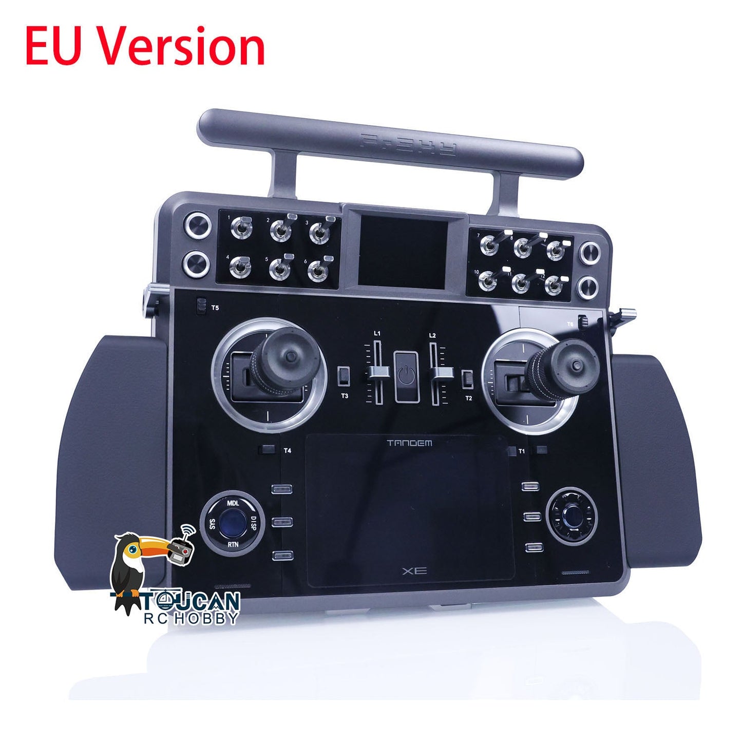 FrSky Tandem XE Transmitter 3D Gimbal 4000mah/7.4V Battery RC Truck Remote Controller ETHOS System 86*61*20mm 8G Storage