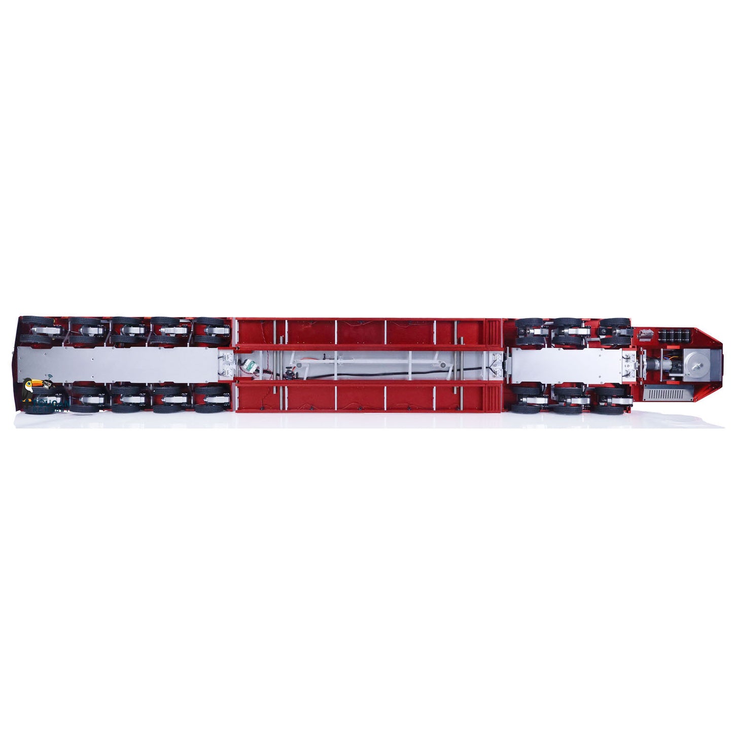 Degree 996 1/14 RC Hydraulic Trailer 8 Axles Metal 5+3 Hydraulically Suspended Painted Remote Control Truck