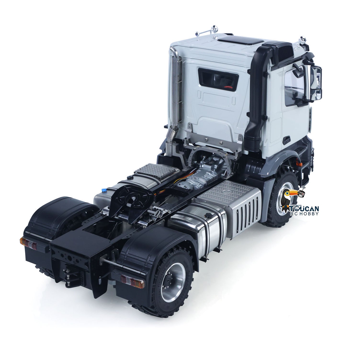 1/14 RC Tractor Truck L44 Remote Control Farm Vehicle Model Sequential Turn Signal 4×4 Axle Differential Lock 3Speed Gearbox ST8 Radio Controller