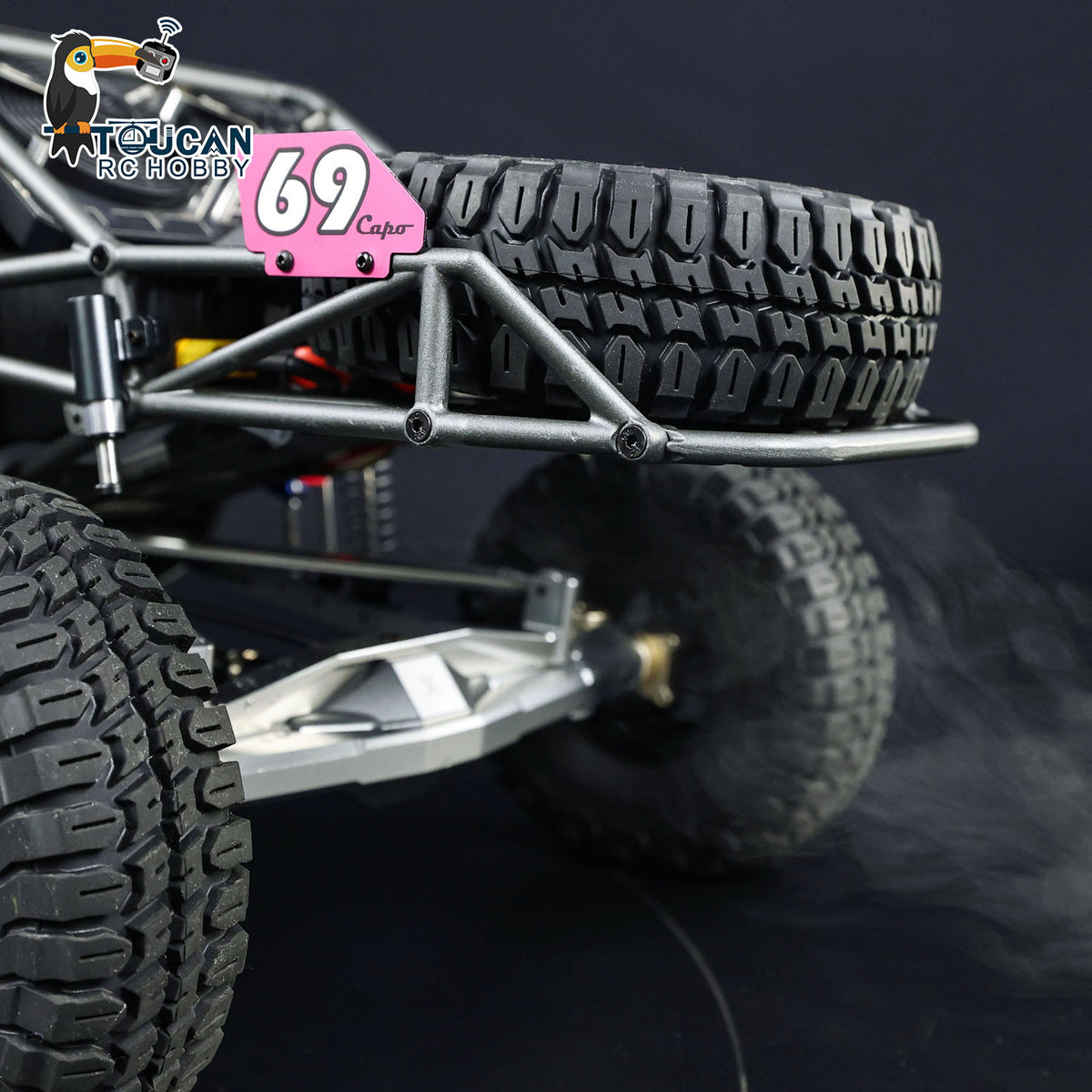 US Stock Capo U4 Queen CD1582X 1/8 4*4 Metal RC Crawler 2 Speed Radio Control Racing Vehicle Light Sounds Smoke Battery for RC Model Enthusiast