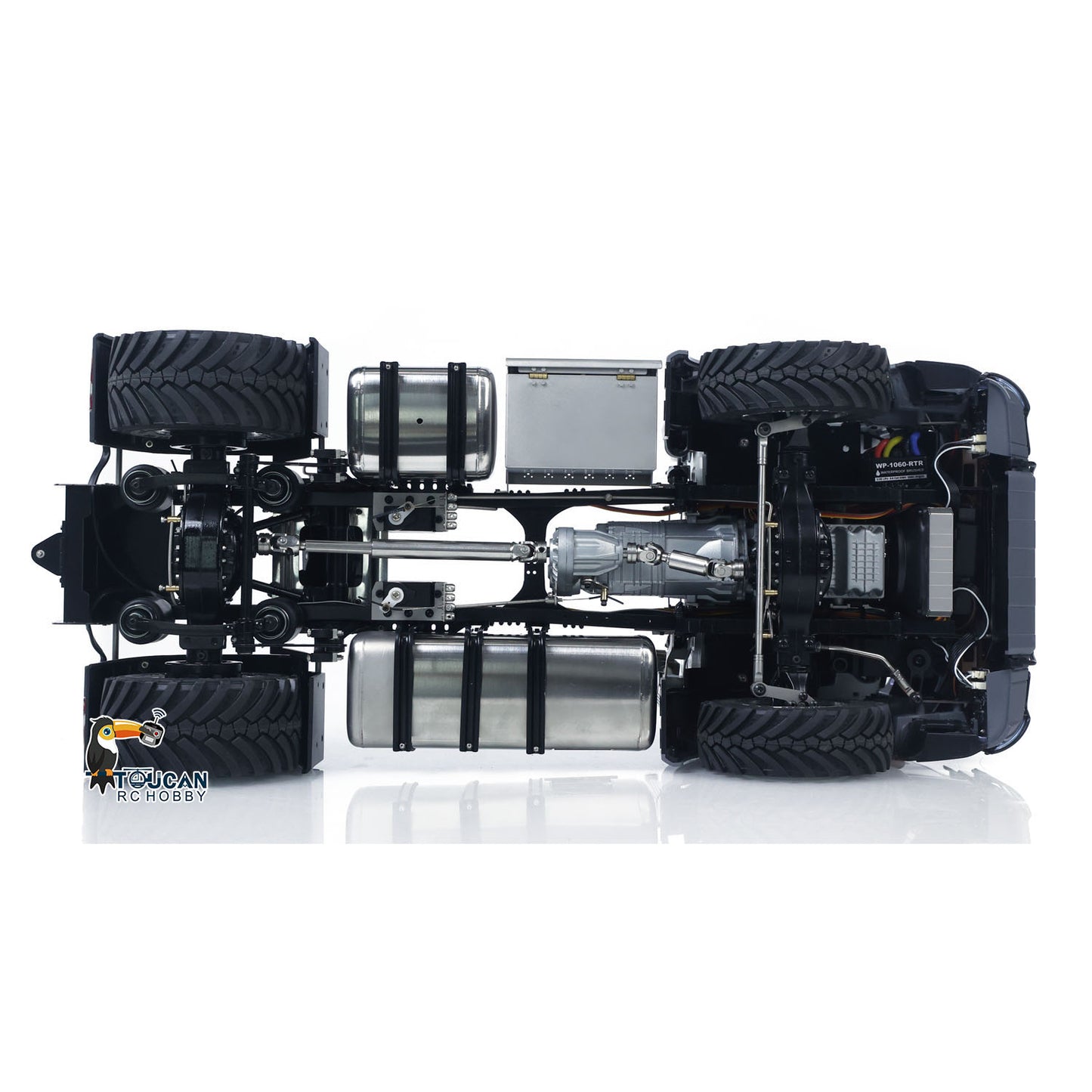 1/14 RC Tractor Truck L44 Remote Control Farm Vehicle Model Sequential Turn Signal 4×4 Axle Differential Lock 3Speed Gearbox ST8 Radio Controller