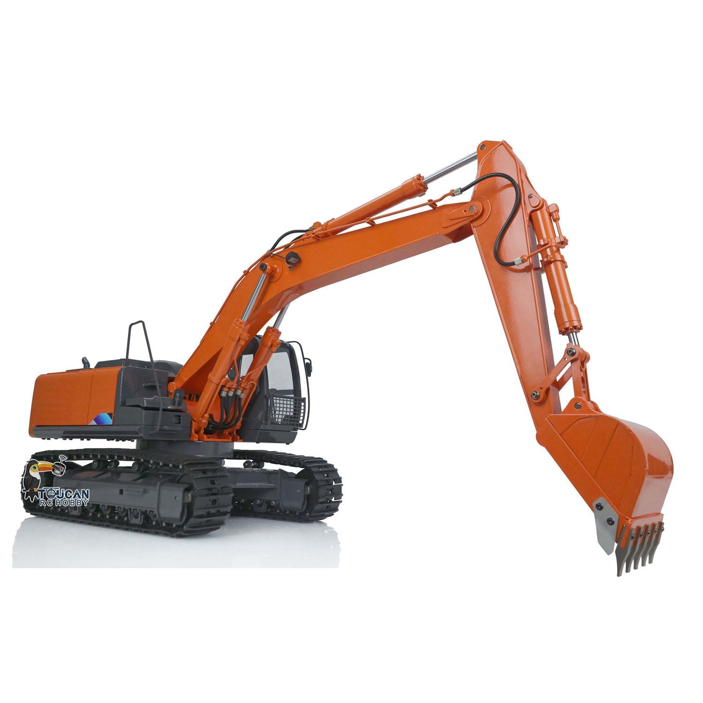 JZMODEL DIM H2 ZX210 Metal 1/12 RC Hydraulic Excavator Remote Control Digger Light System FS I6S Radio Construction Cars